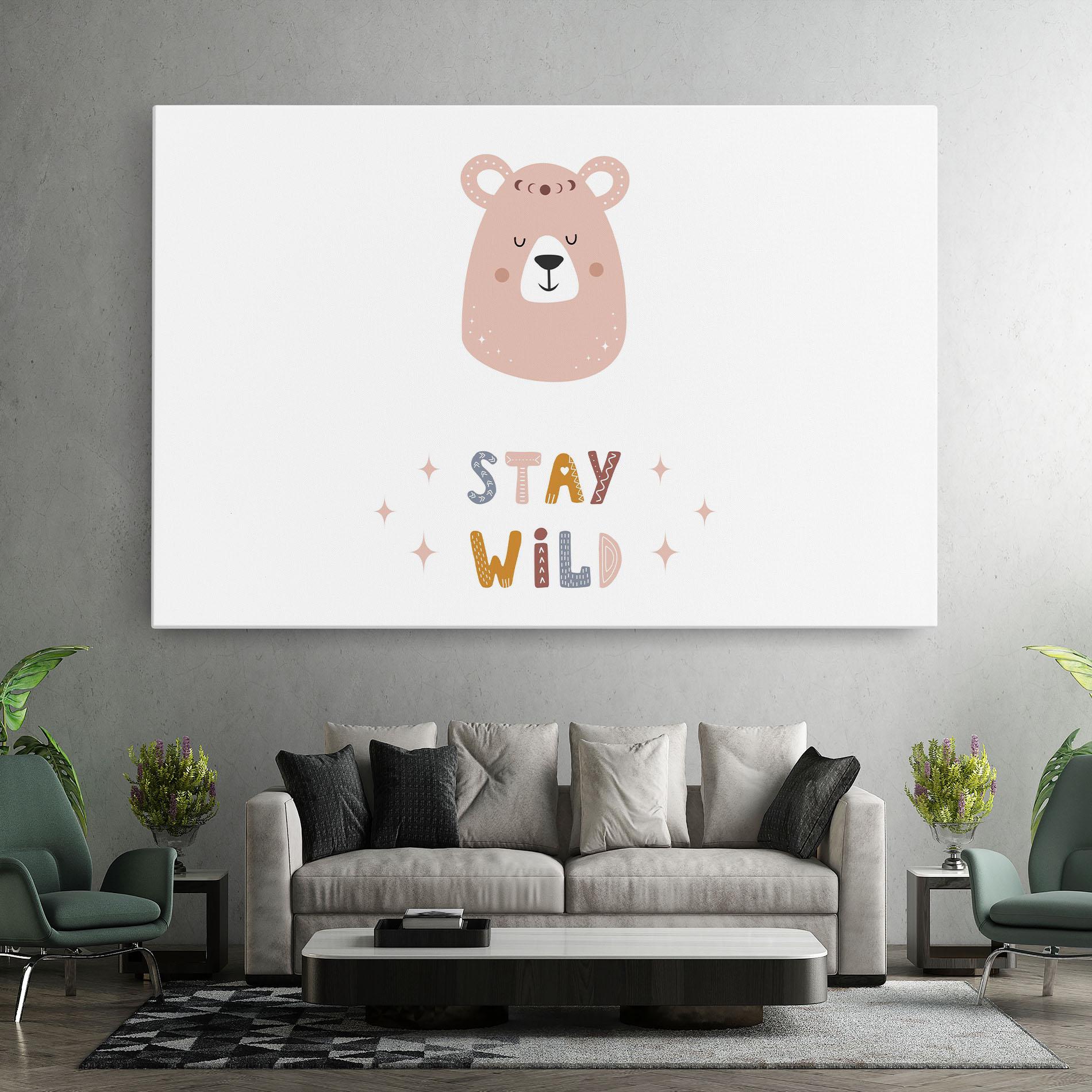 Vászonkép Brave Bear mockup 7
