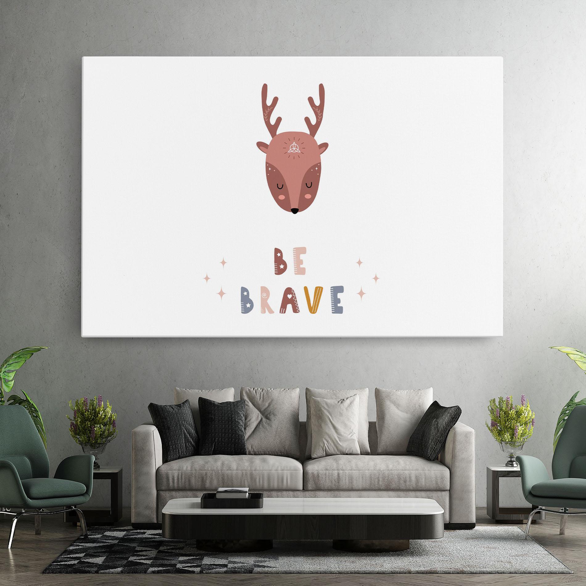 Vászonkép Brave Deer mockup 7