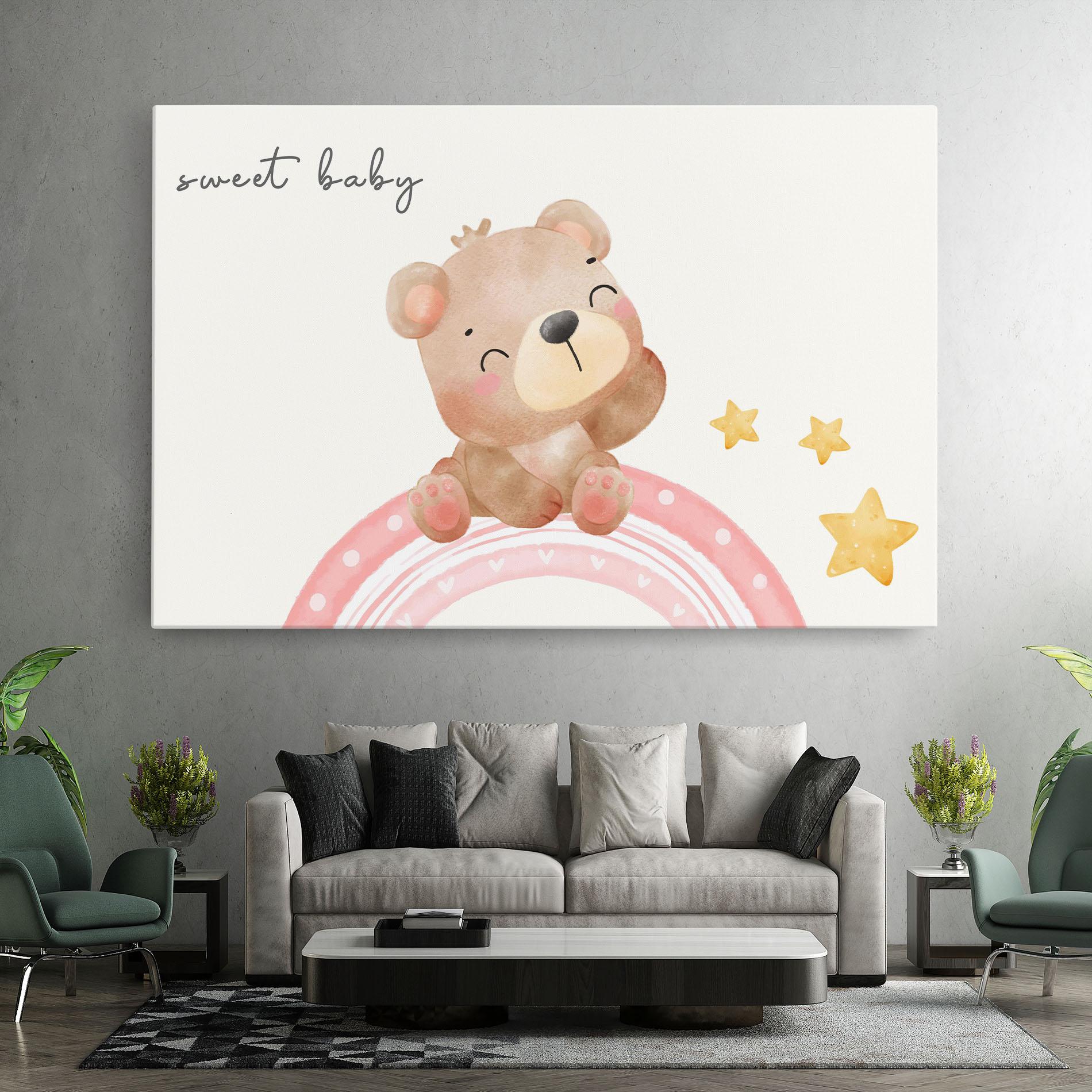 Vászonkép Sweet Baby Bear mockup 7