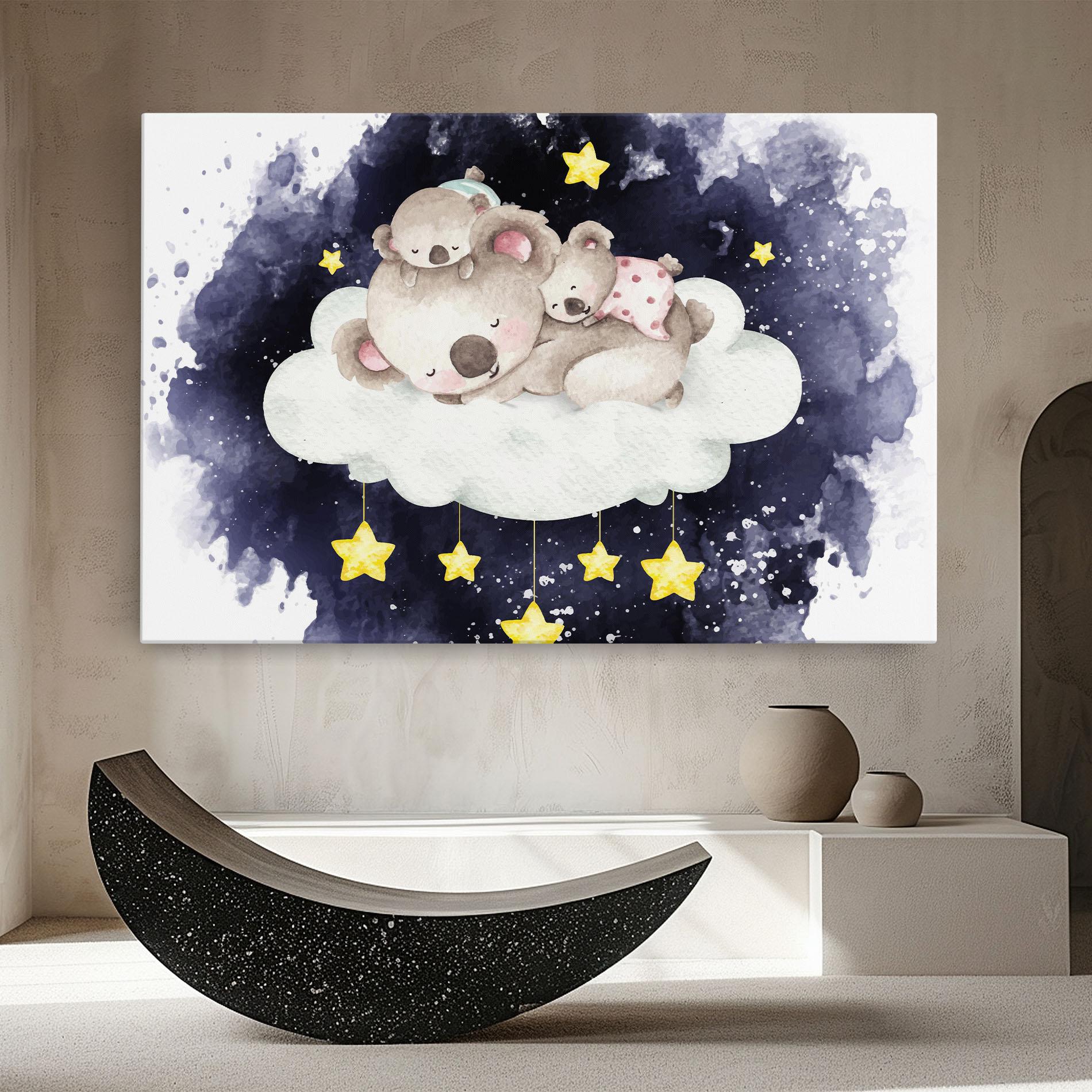 Vászonkép Baby Koala Sleeping mockup 8