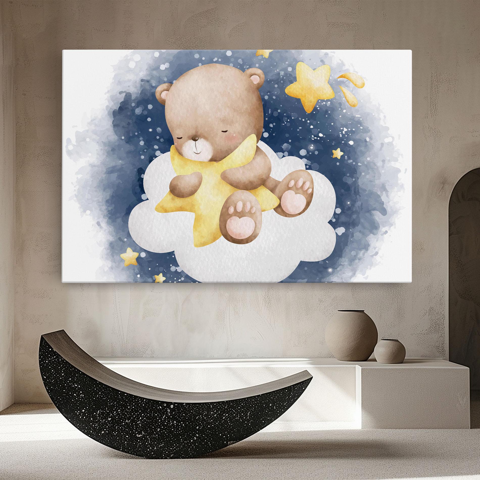 Vászonkép Bear Cloud Star mockup 8