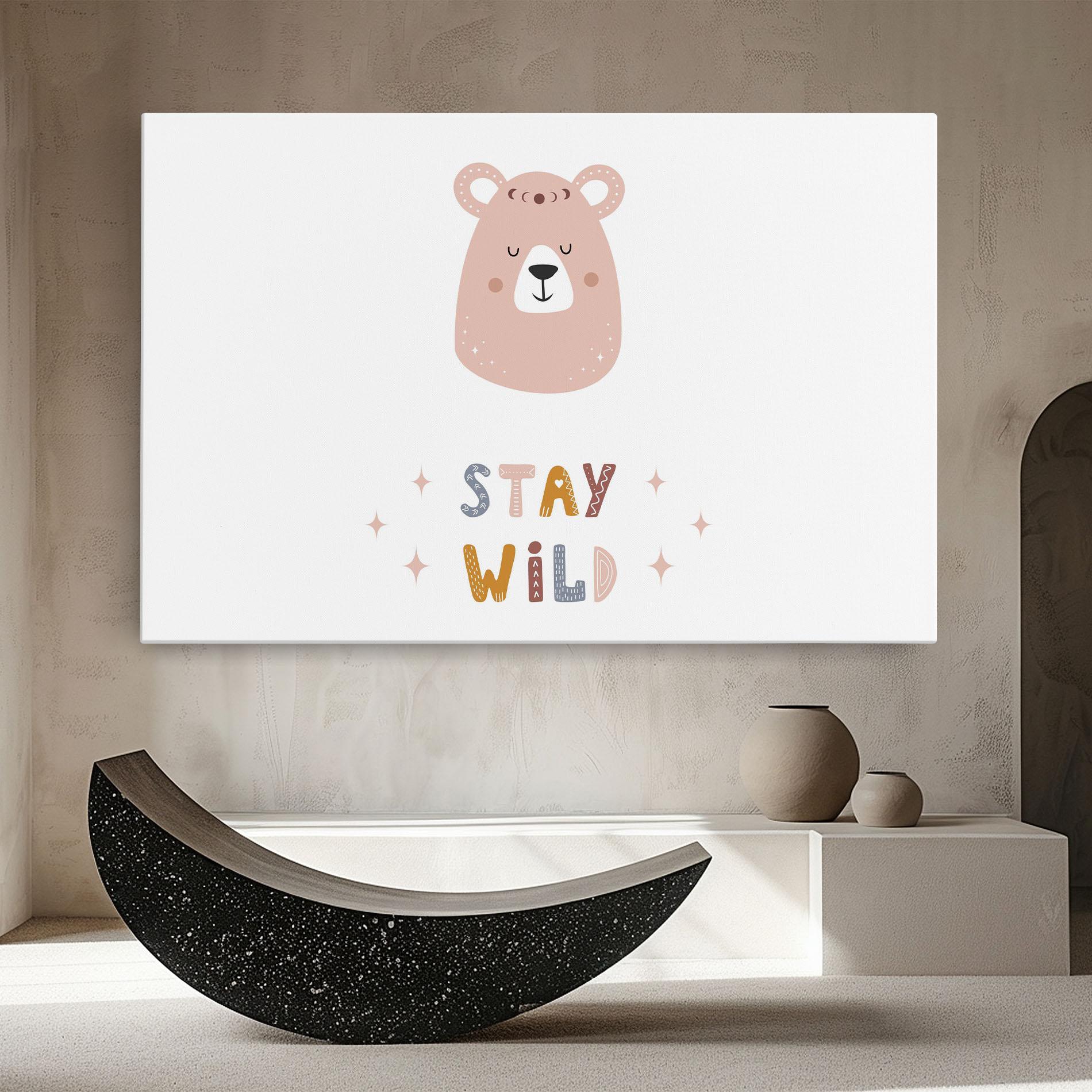 Vászonkép Brave Bear mockup 8