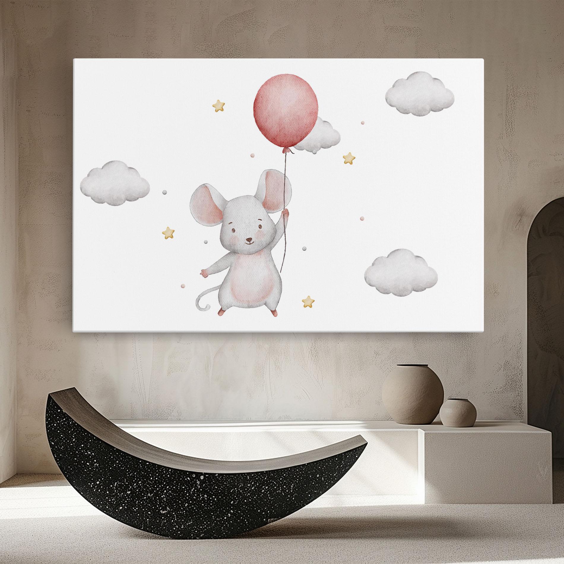 Vászonkép Mouse Balloon mockup 8