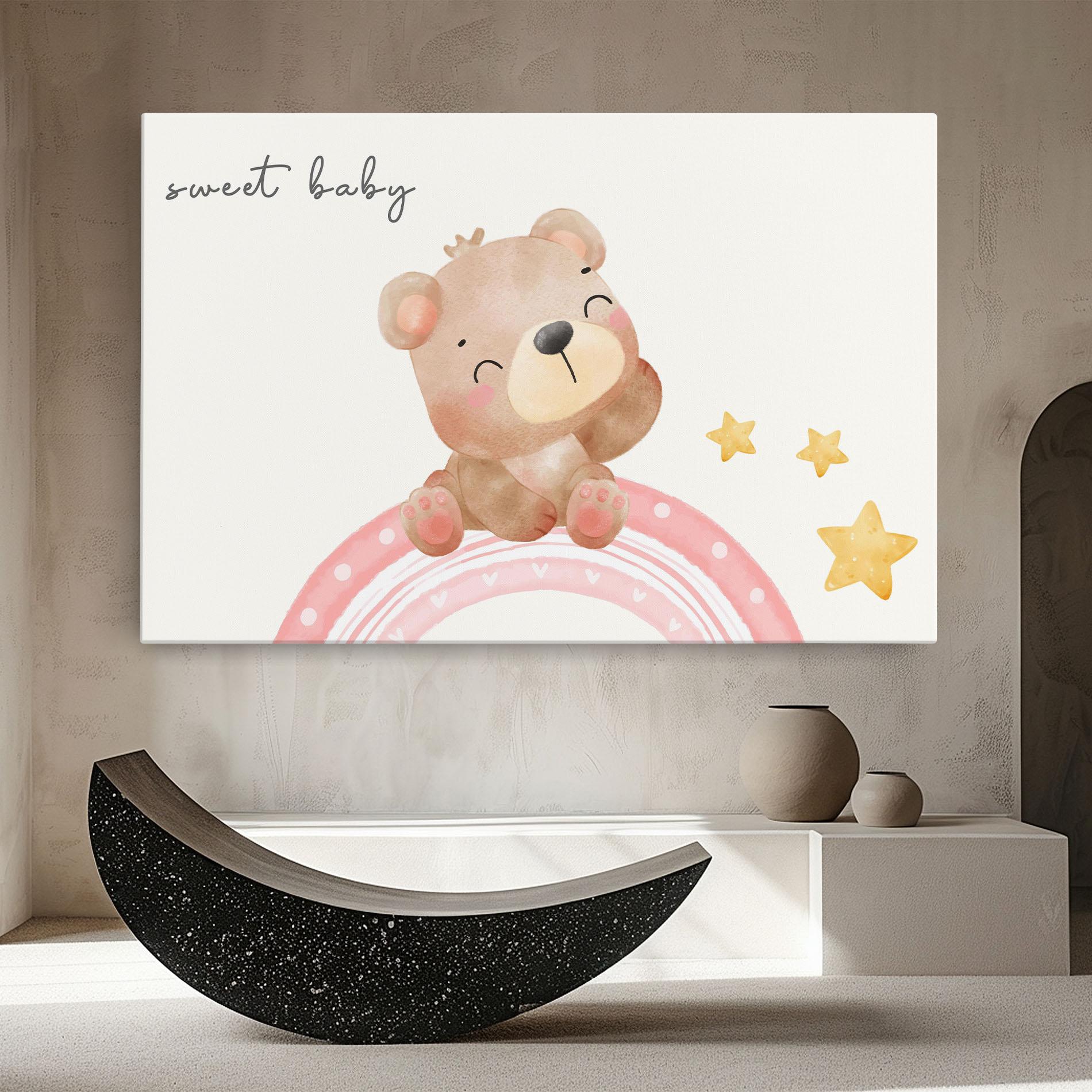 Vászonkép Sweet Baby Bear mockup 8
