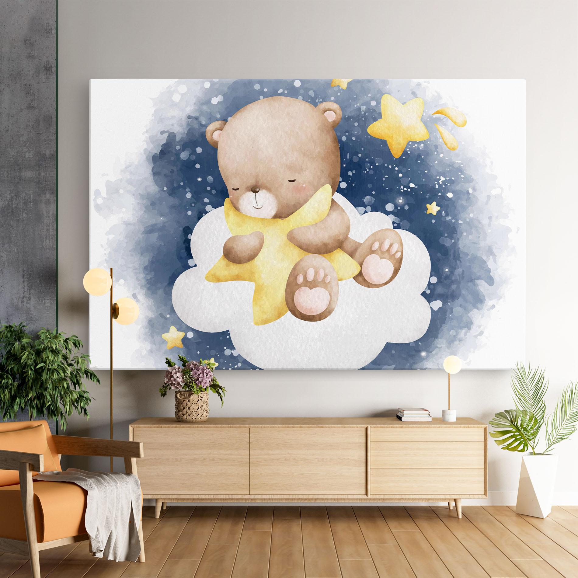 Vászonkép Bear Cloud Star mockup 9