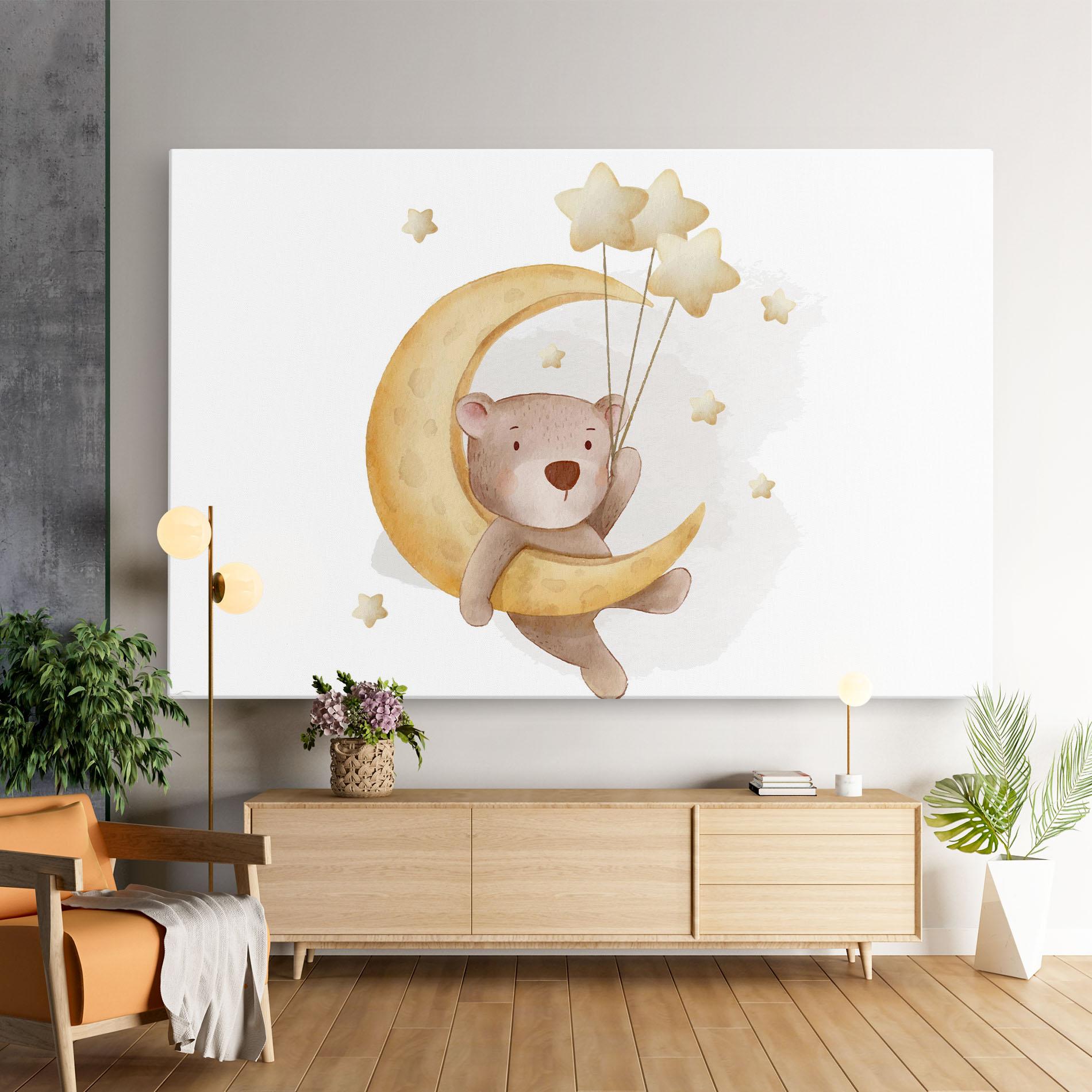 Vászonkép Bear Moon mockup 9