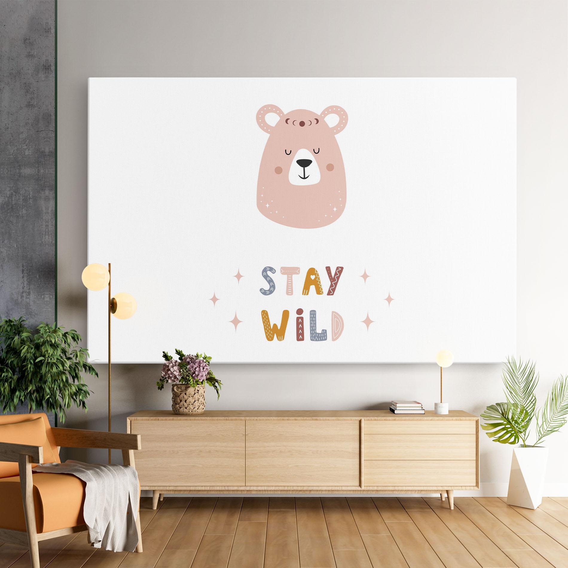 Vászonkép Brave Bear mockup 9