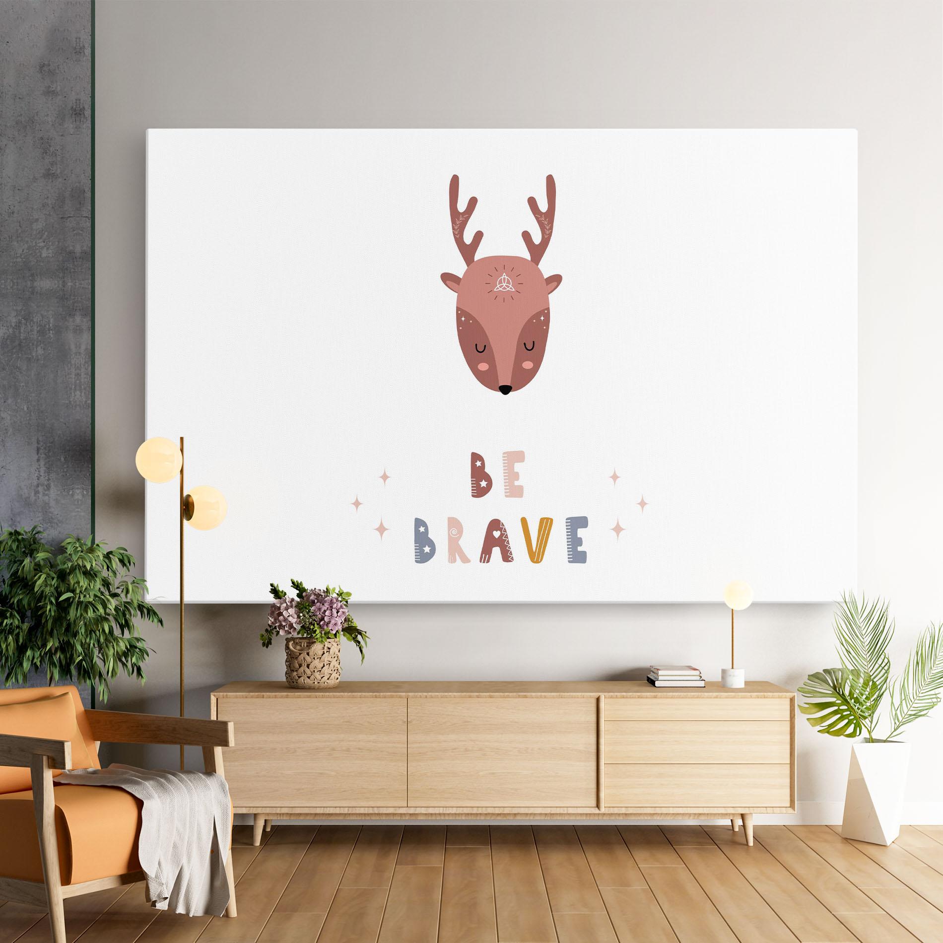 Vászonkép Brave Deer mockup 9