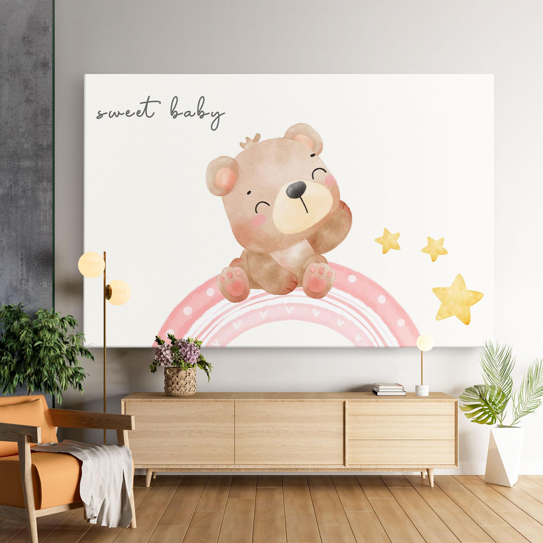 Vászonkép Sweet Baby Bear mockup 9