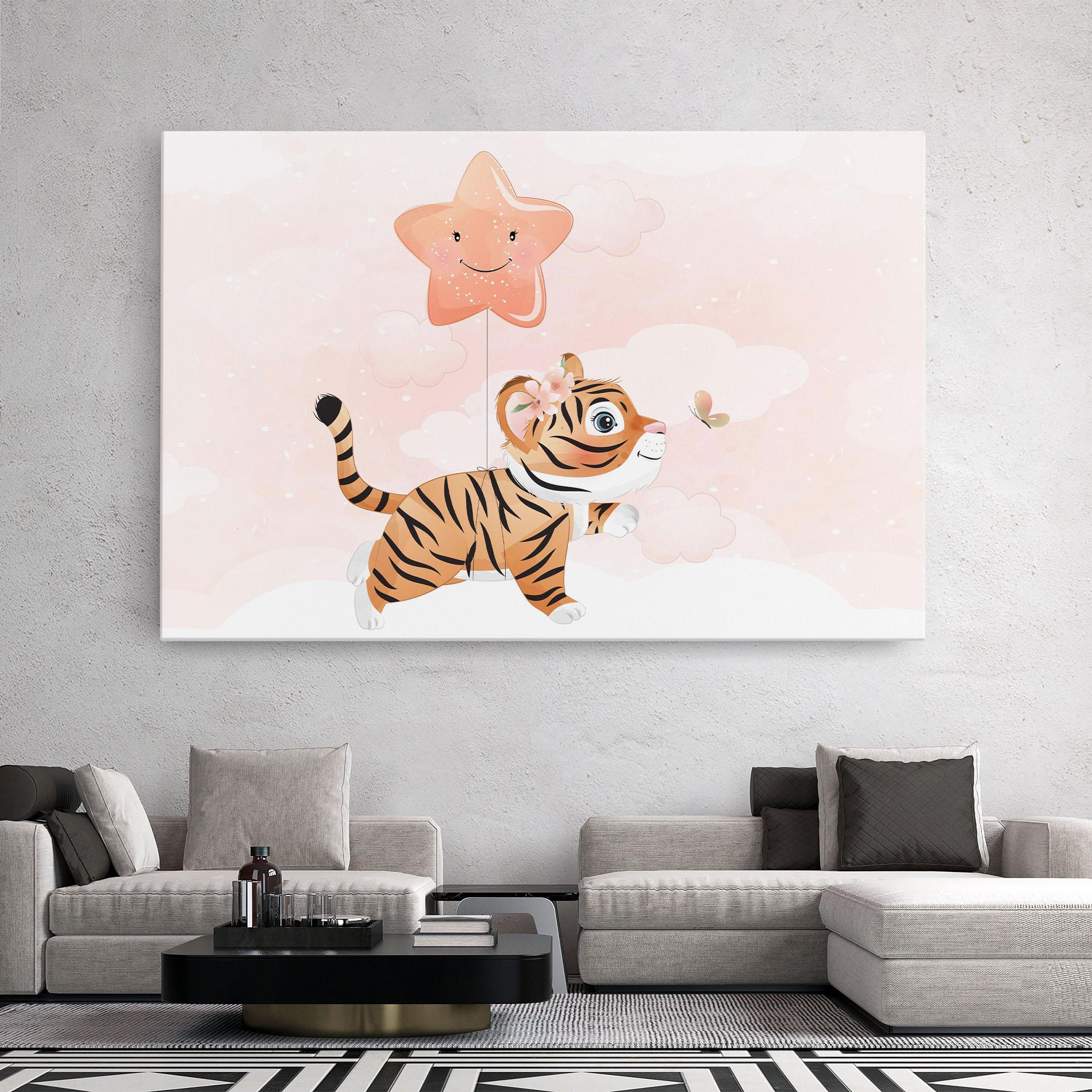 Vászonkép Baby Tiger Art mockup 2