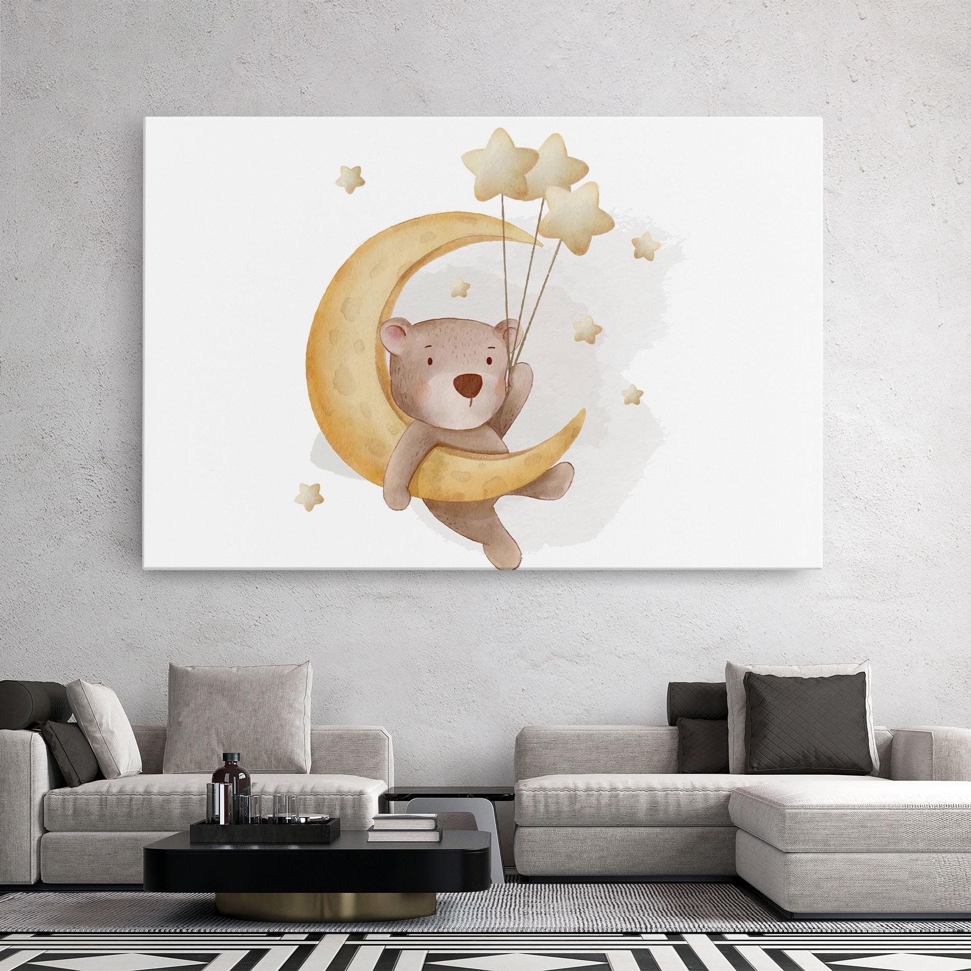 Vászonkép Bear Moon mockup 2