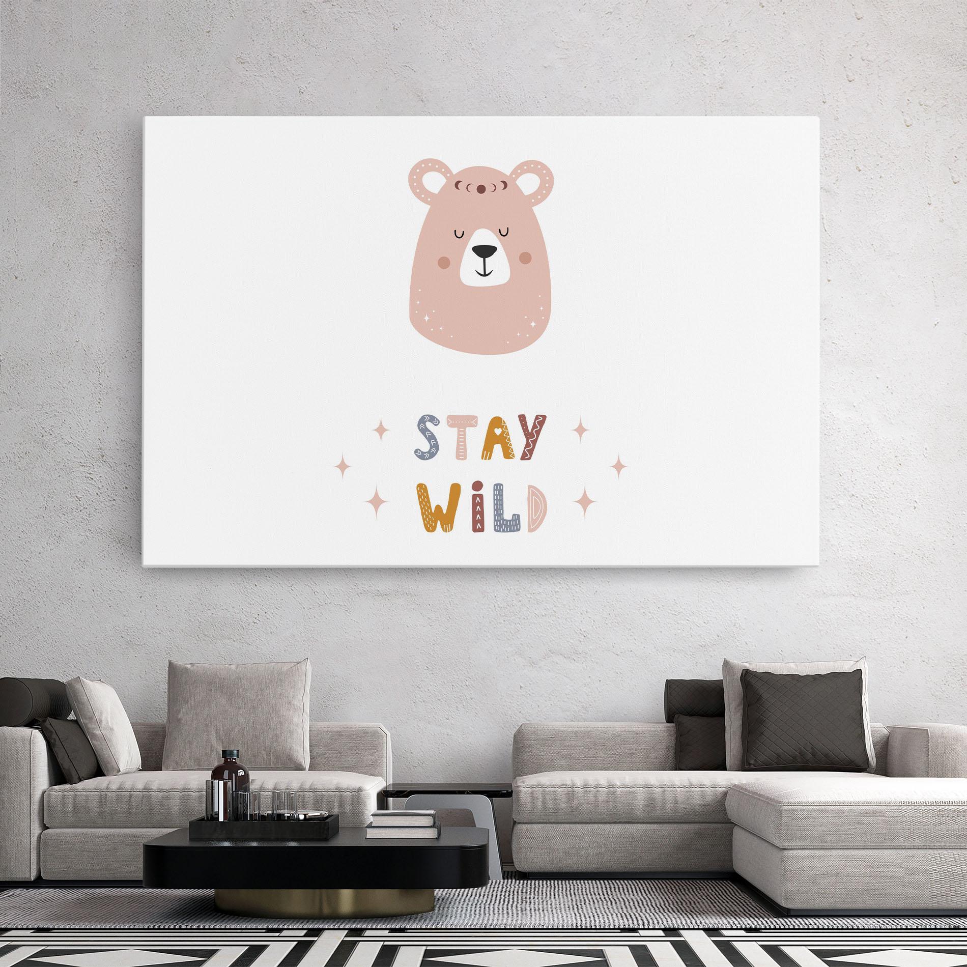 Vászonkép Brave Bear mockup 2