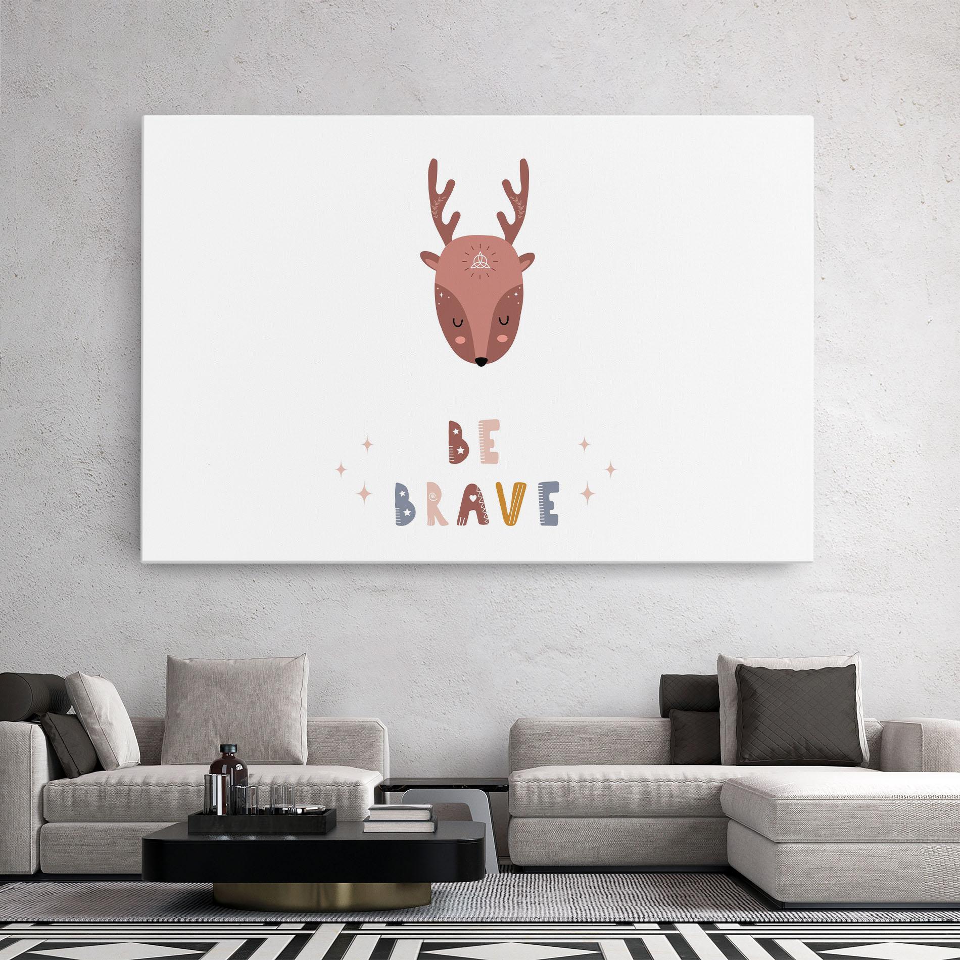 Vászonkép Brave Deer mockup 2