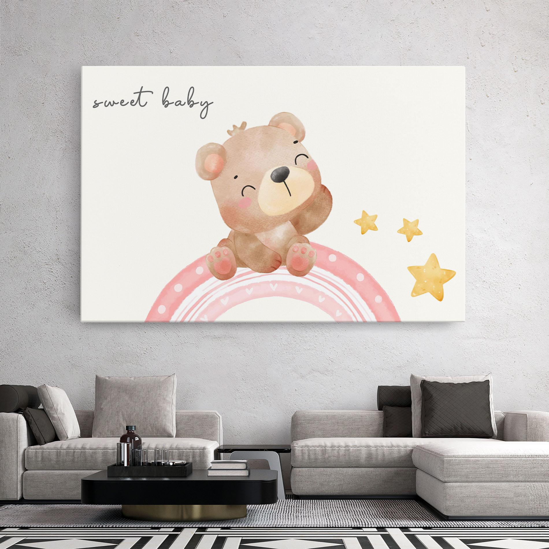 Vászonkép Sweet Baby Bear mockup 2