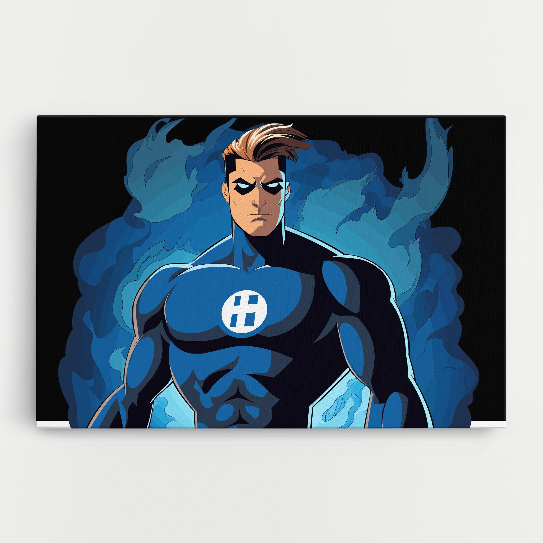 Vászonkép Blue Hero mockup 0
