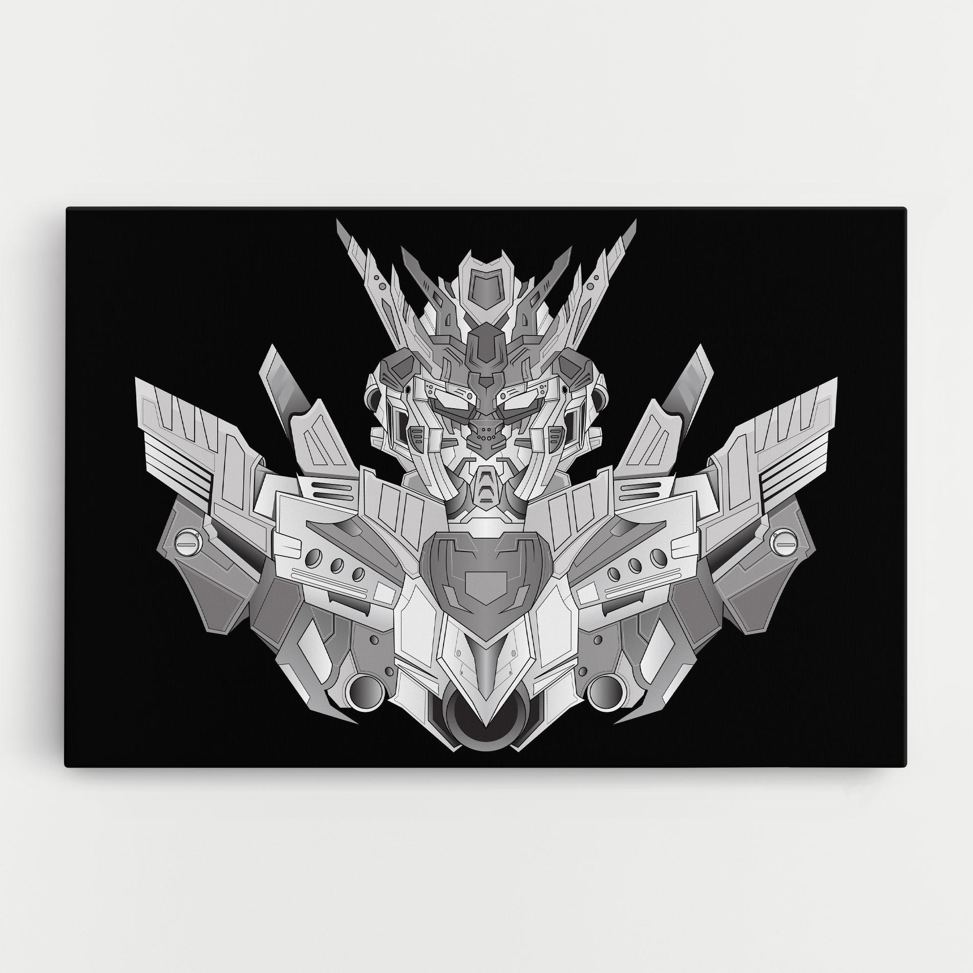 Vászonkép Grey Robot mockup 0