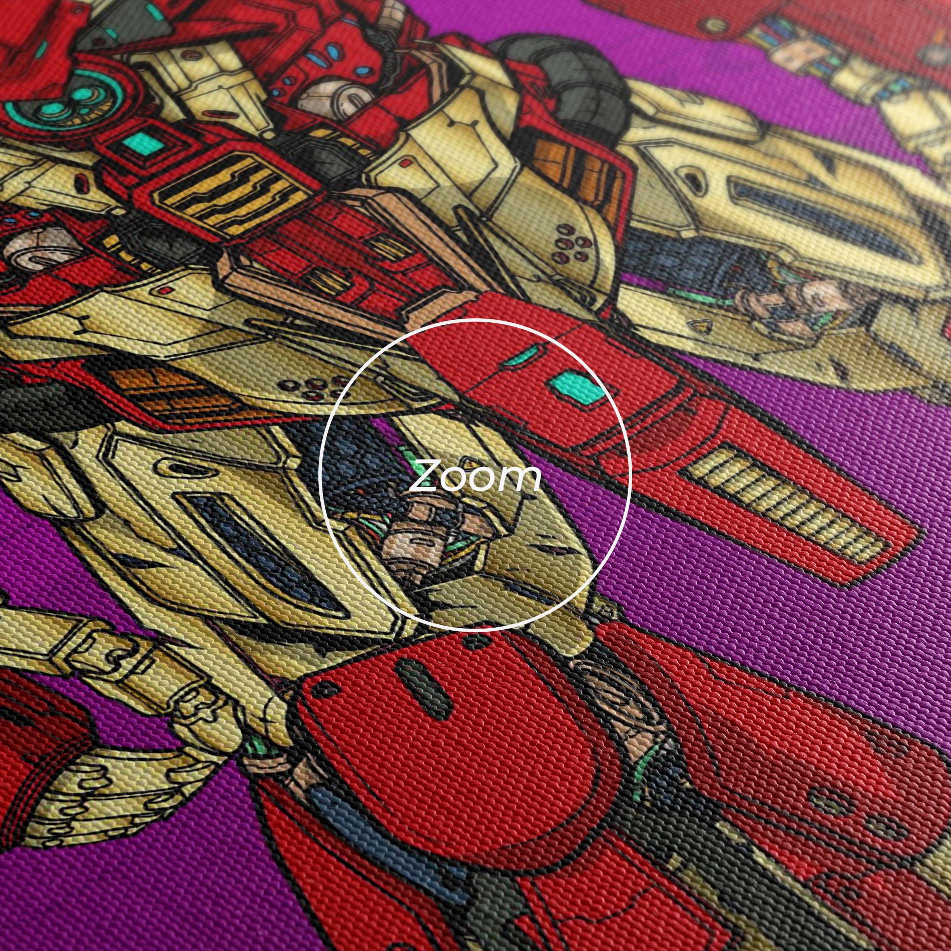 Vászonkép Red Cream Robot mockup 3