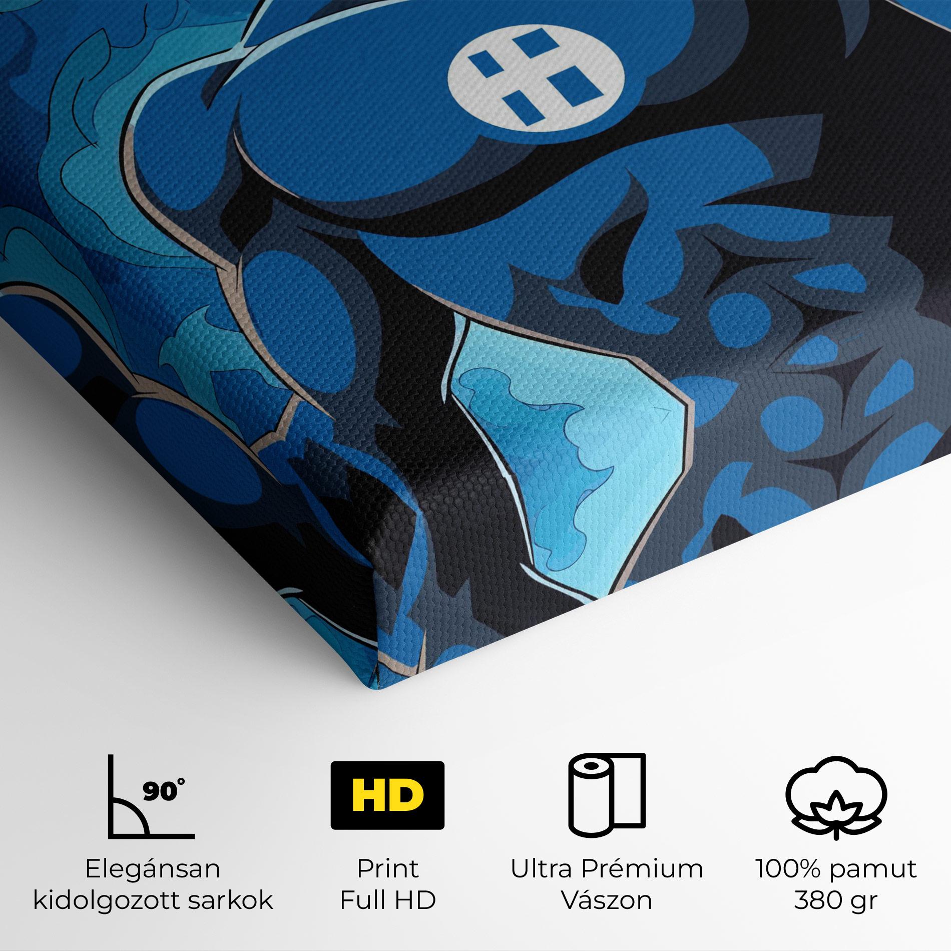 Vászonkép Blue Hero mockup 4