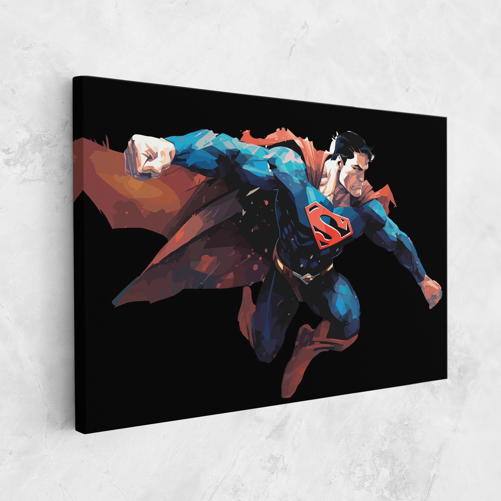 Vászonkép Superman Jump mockup 1