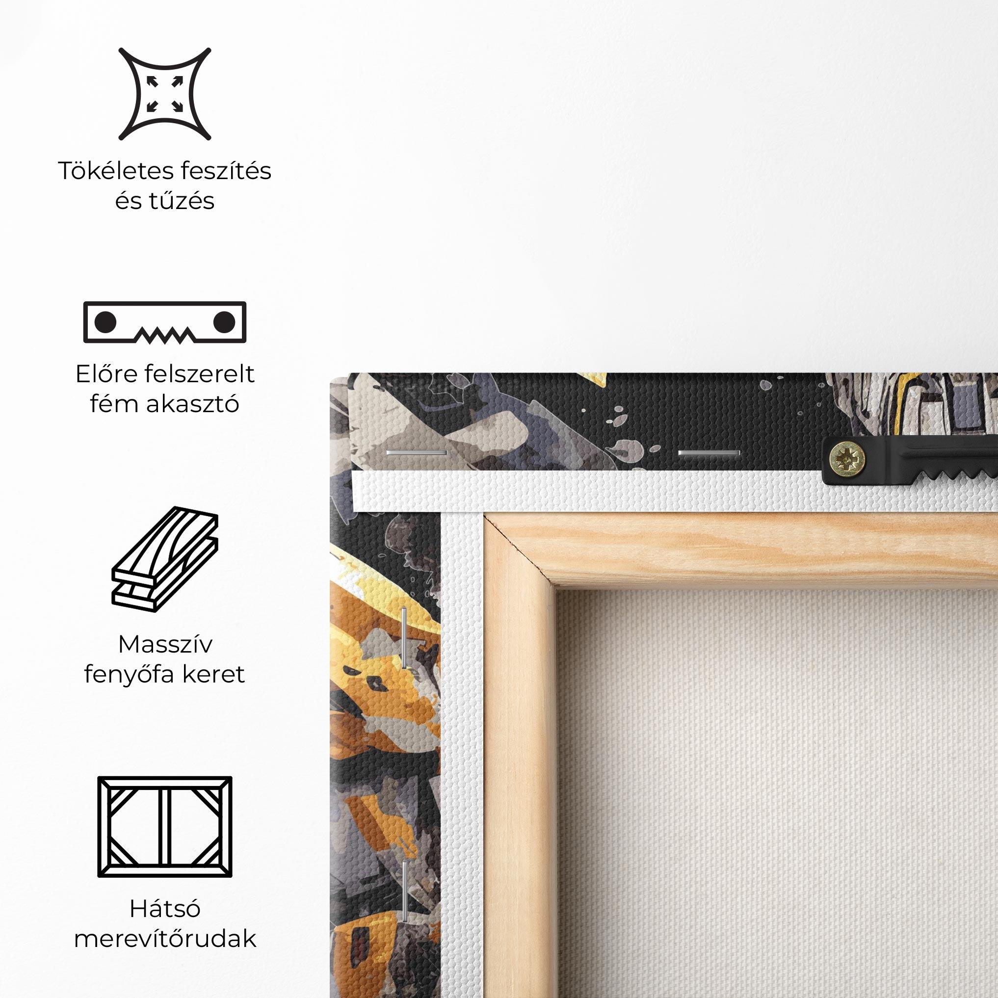 Vászonkép Grey Transformers mockup 5