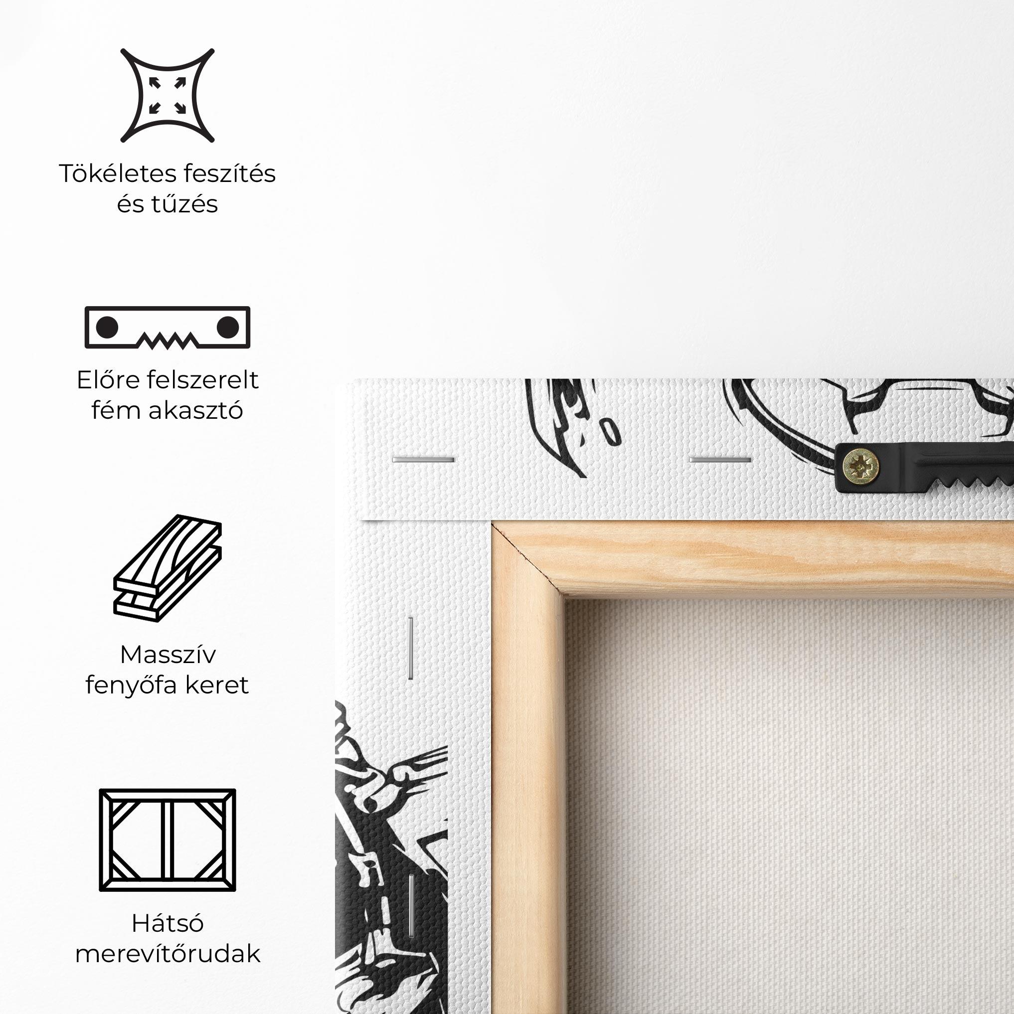 Vászonkép Military Robot mockup 5