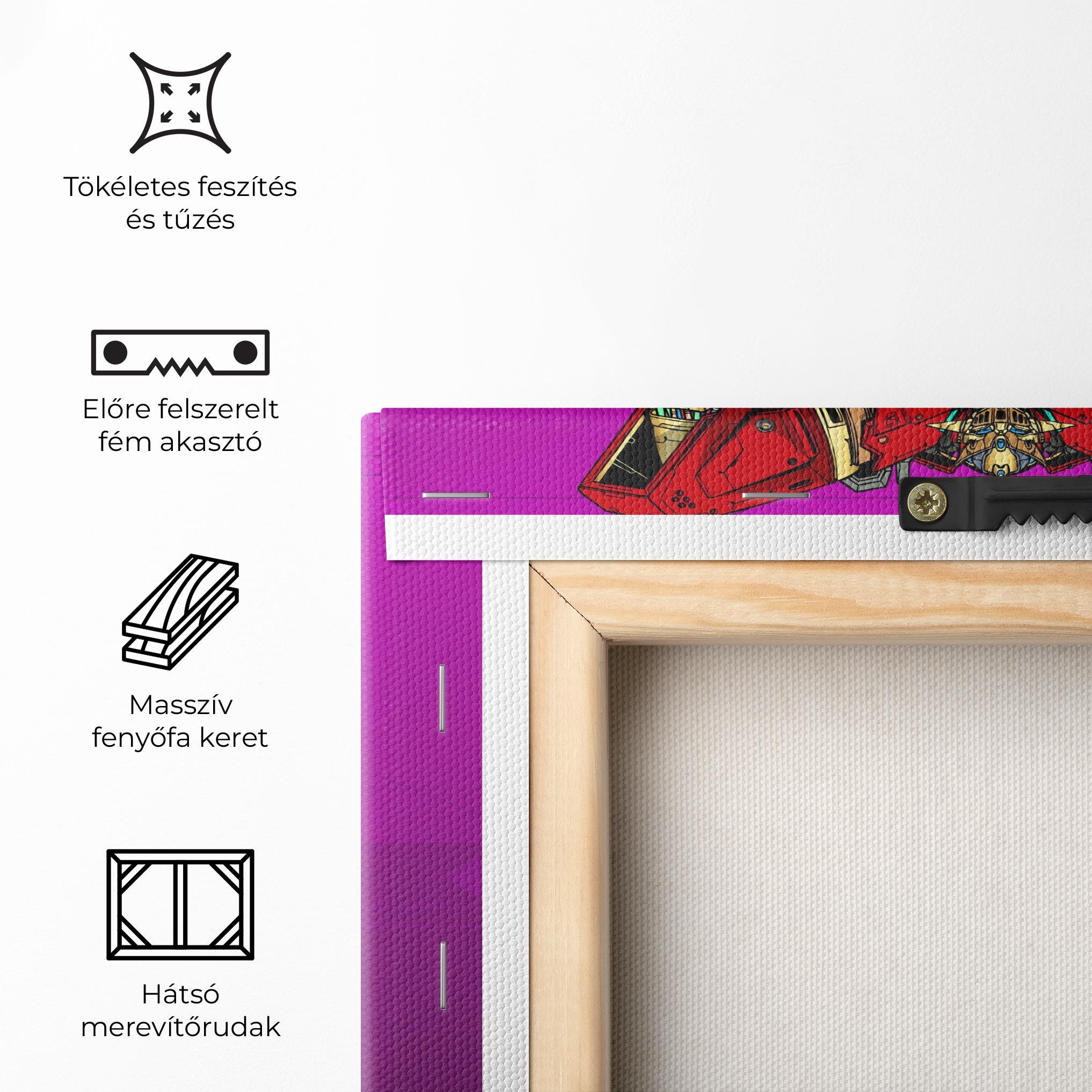 Vászonkép Red Cream Robot mockup 5