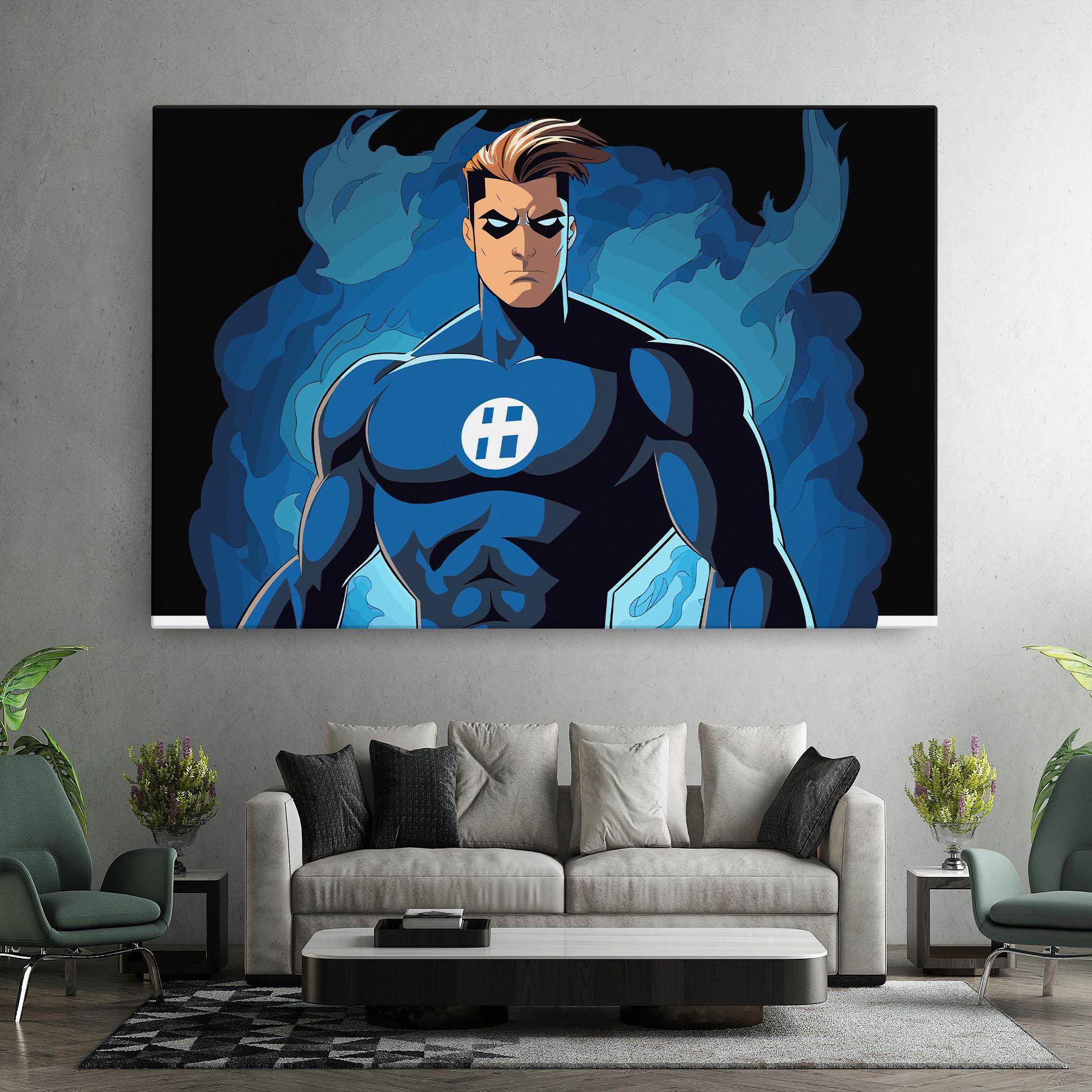 Vászonkép Blue Hero mockup 7