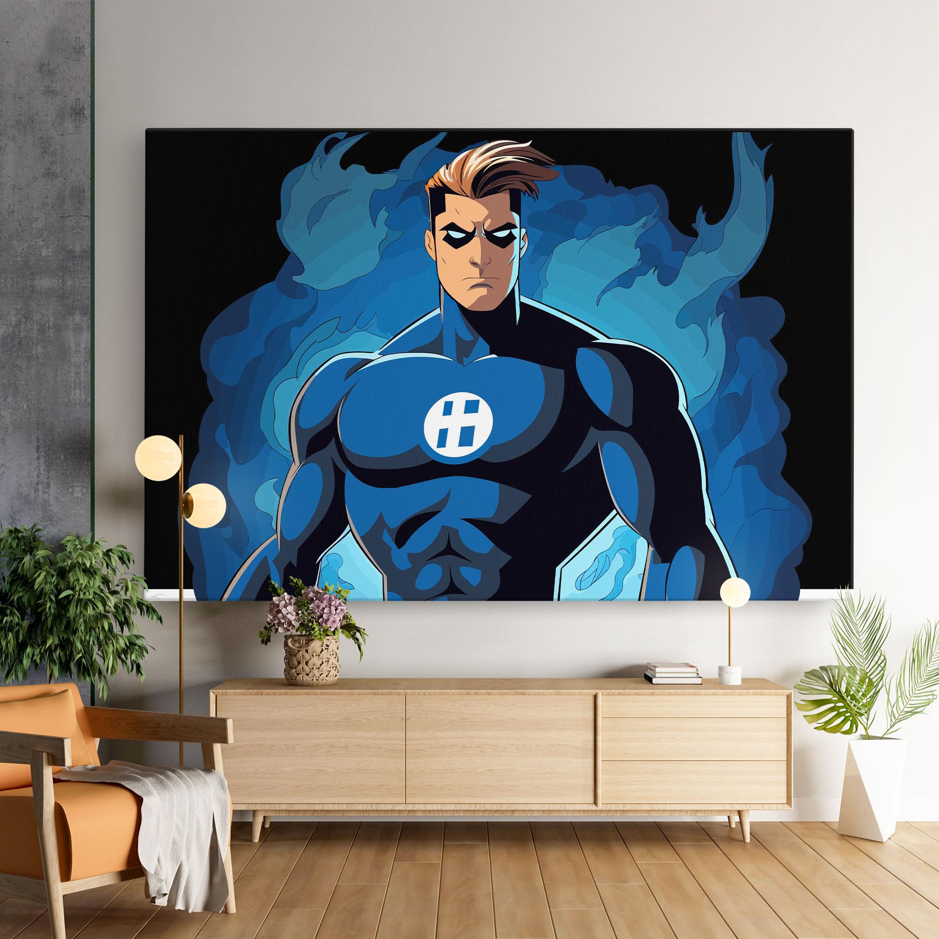 Vászonkép Blue Hero mockup 9