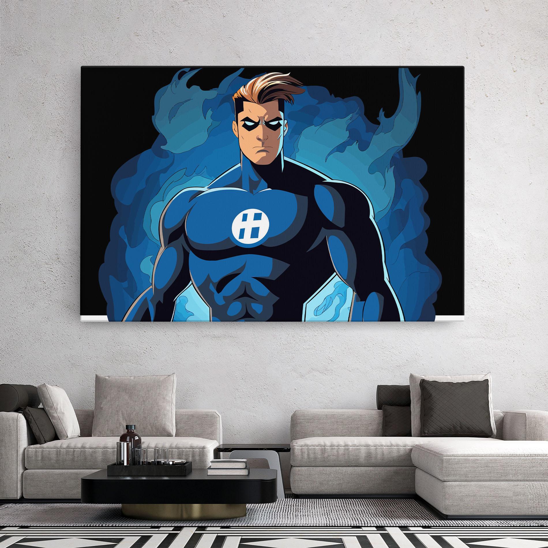 Vászonkép Blue Hero mockup 2