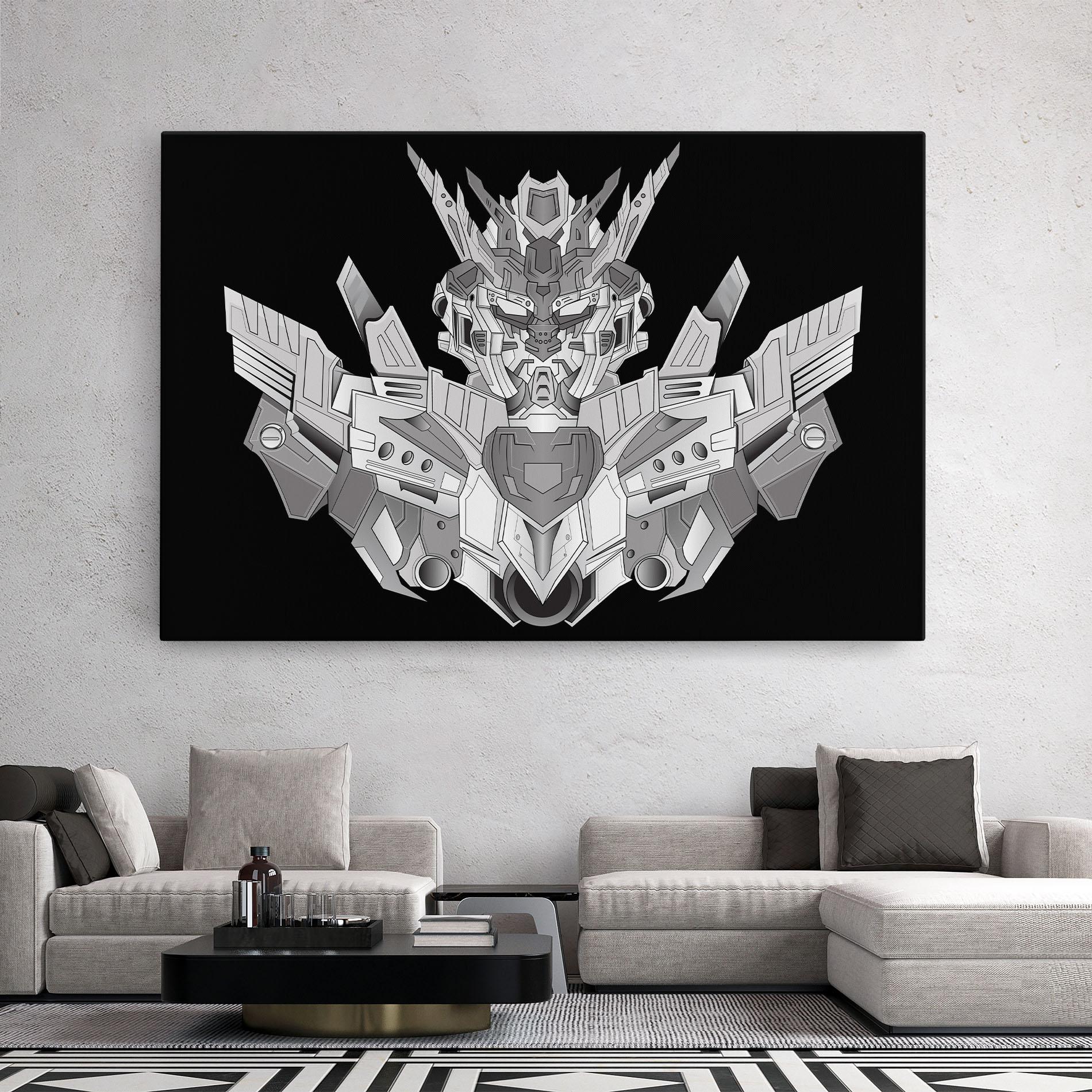 Vászonkép Grey Robot mockup 2