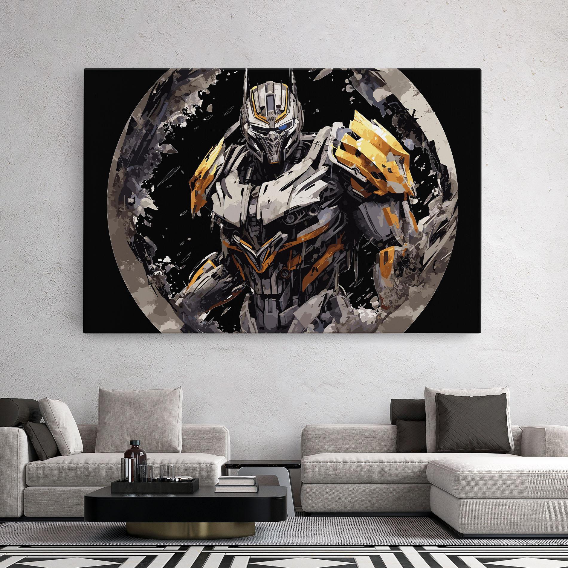 Vászonkép Grey Transformers mockup 2