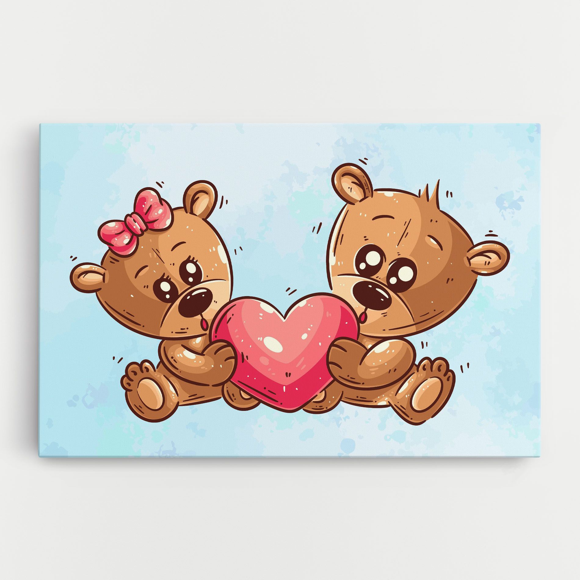 Bear Holding Heart mockup 0