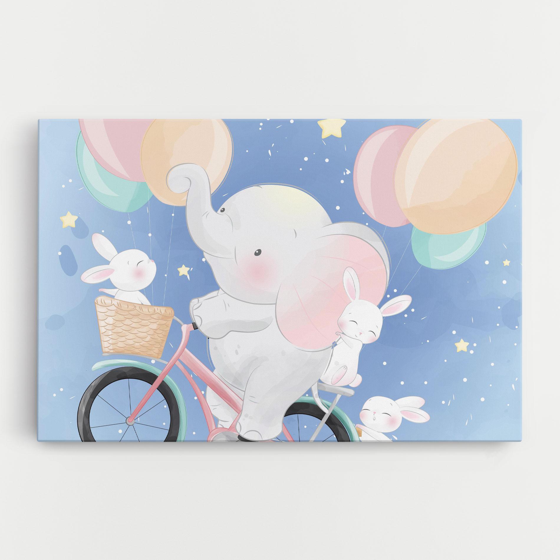 Vászonkép Bike Elephant mockup 0