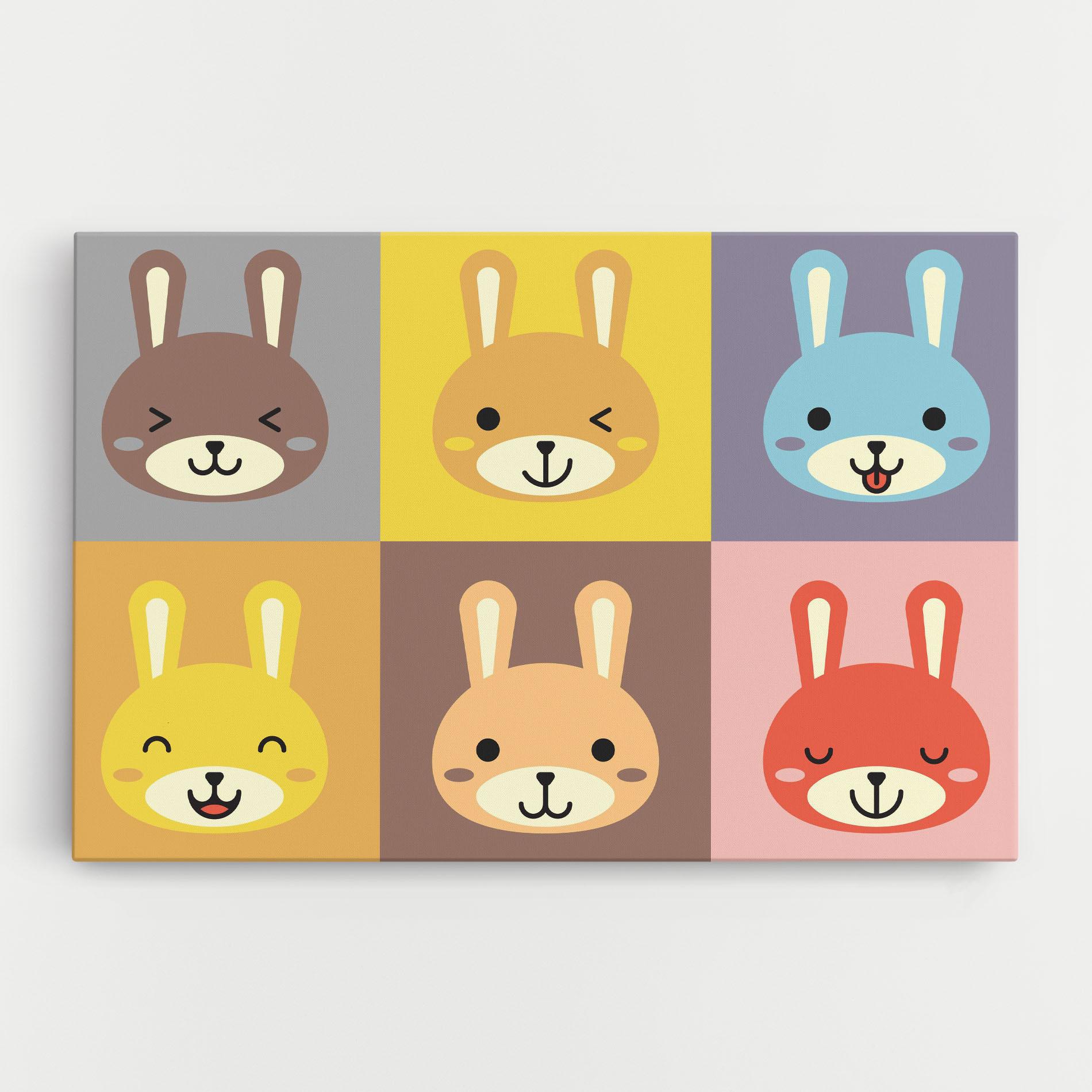 Vászonkép Bunny Colors mockup 0