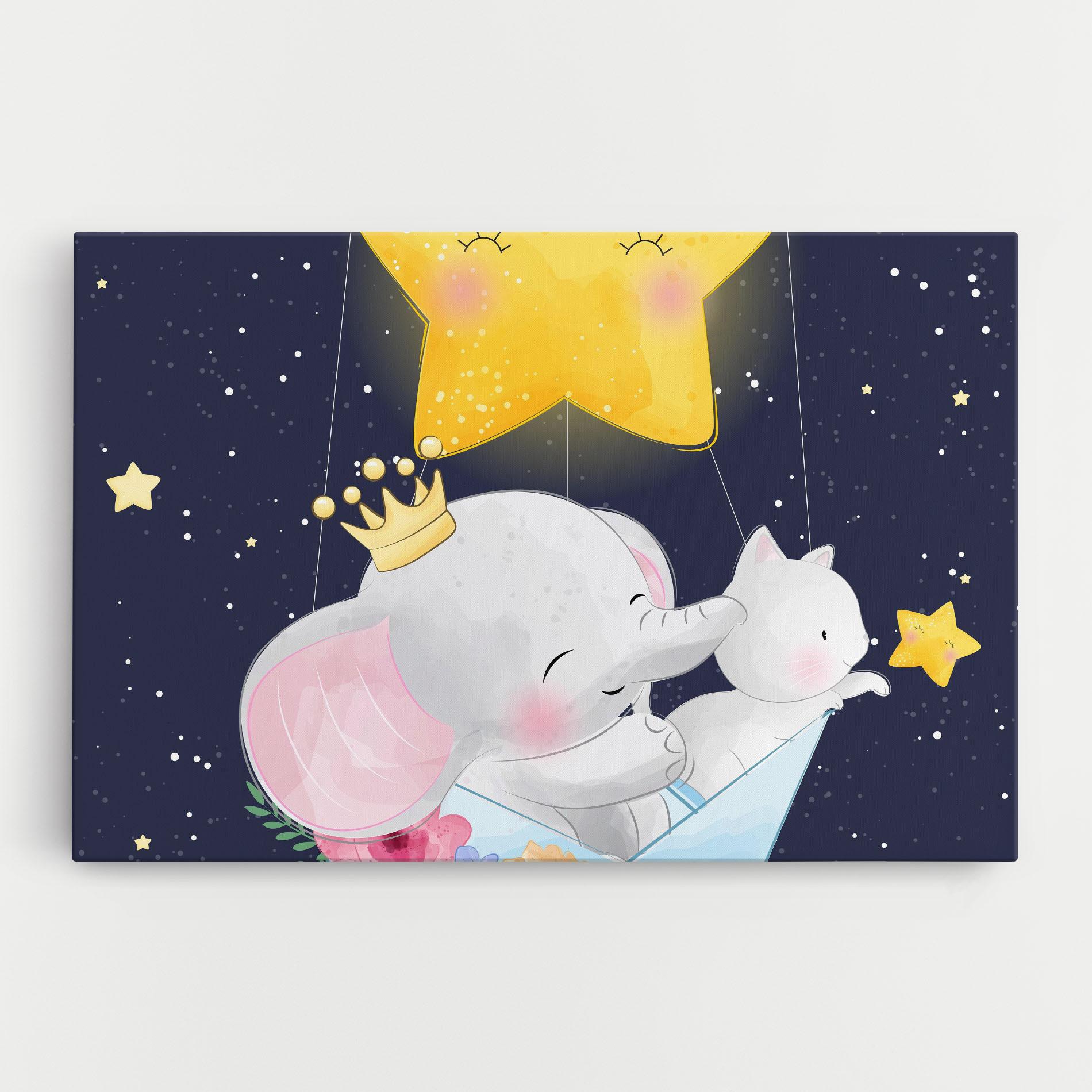 Vászonkép Elephant Cat mockup 0