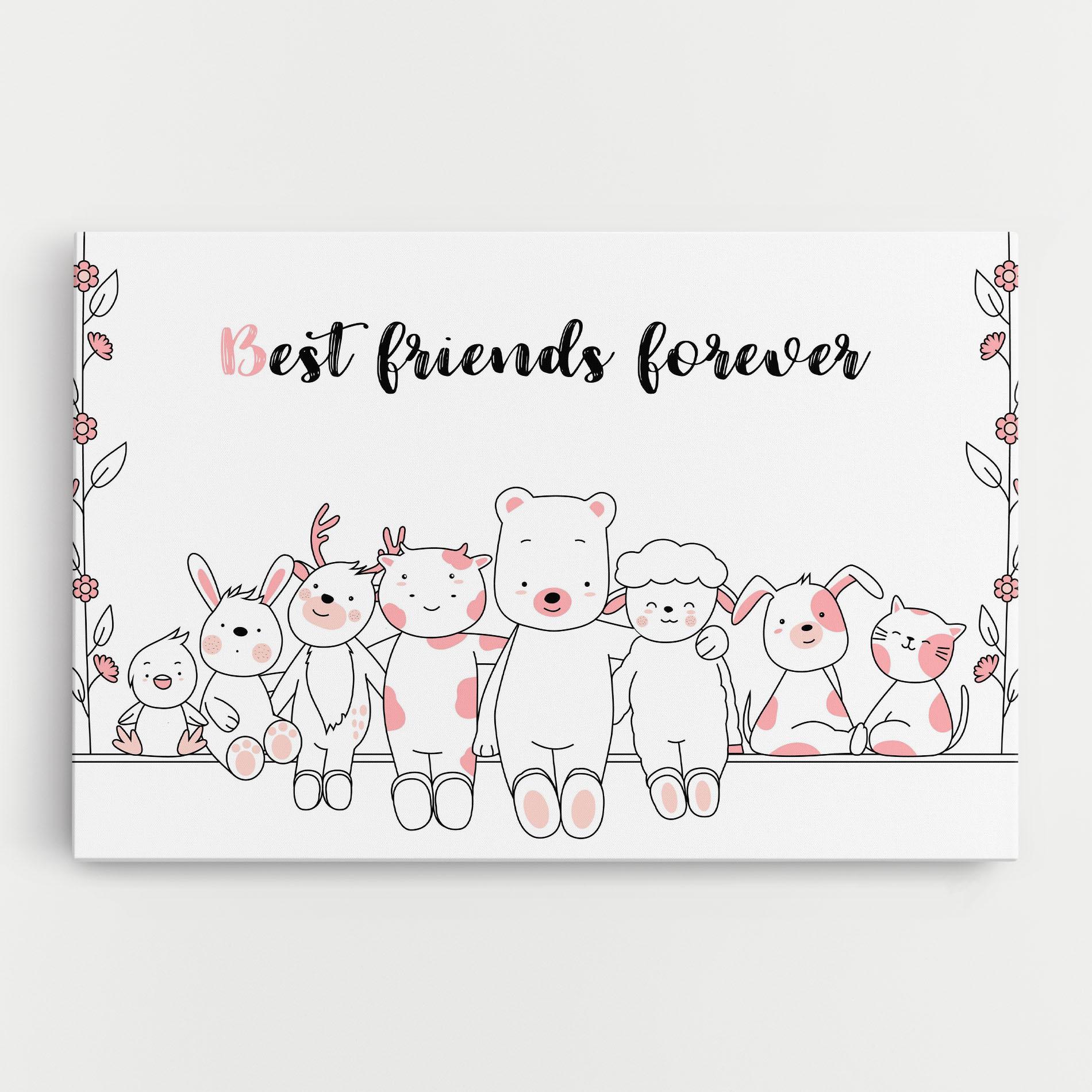 Vászonkép Friends Forever mockup 0