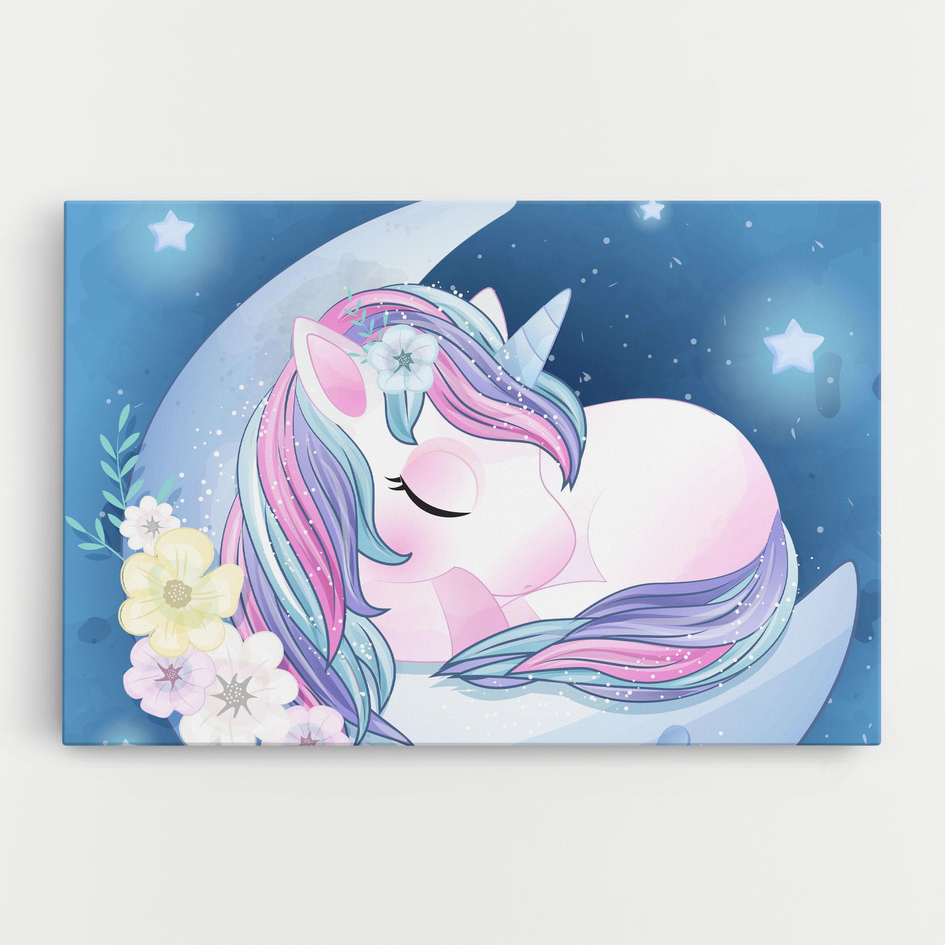 Vászonkép Moon Unicorn mockup 0