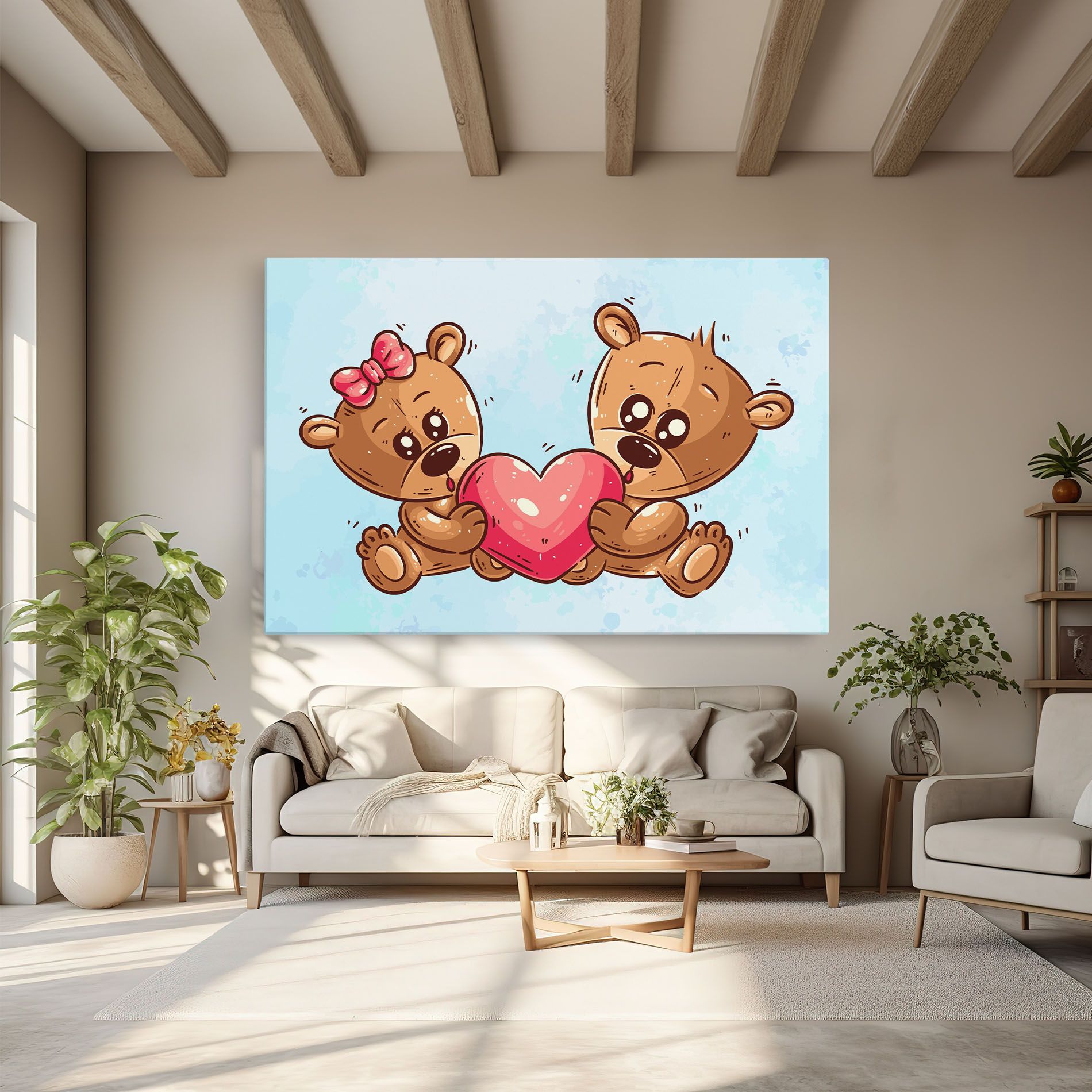 Bear Holding Heart mockup 6