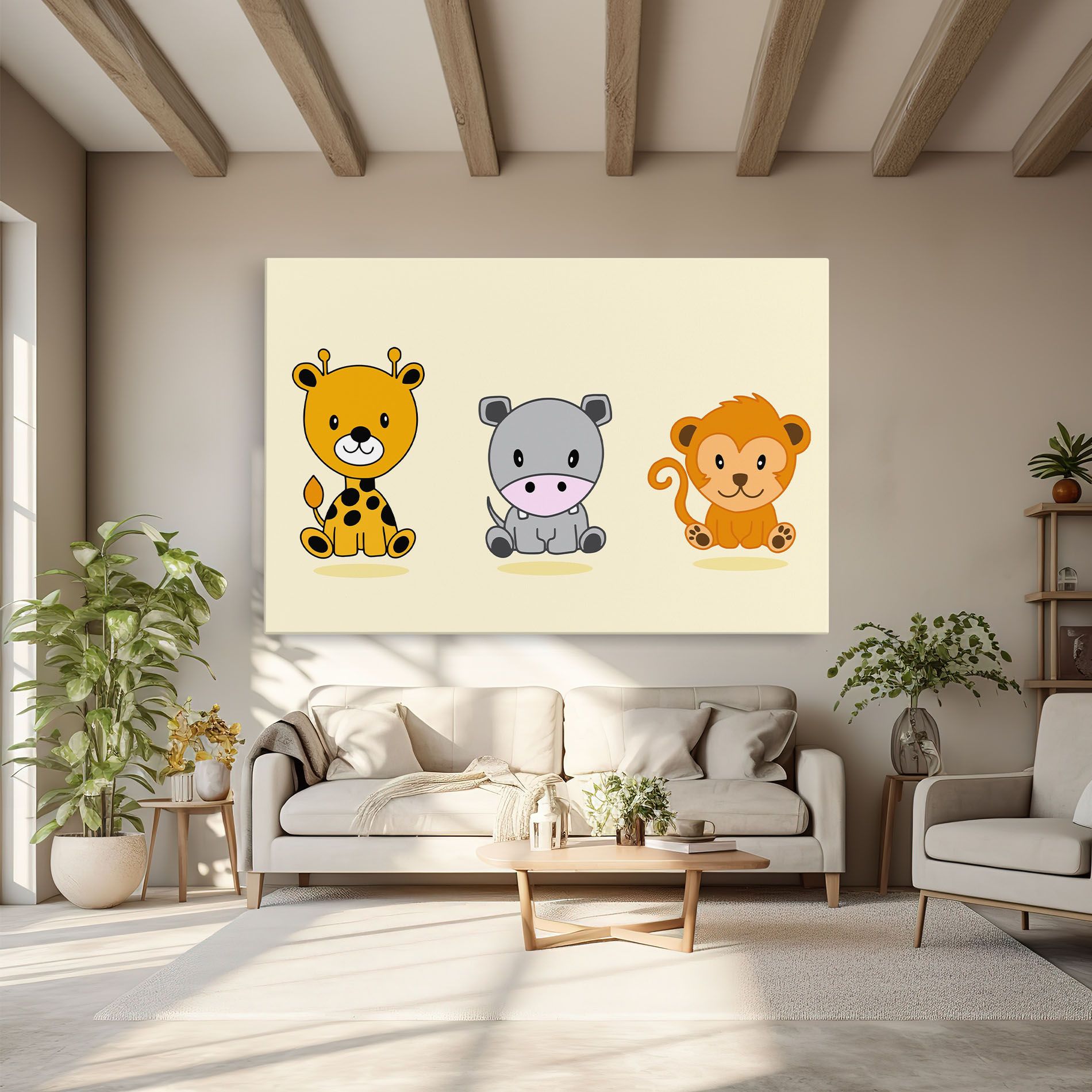 Cream Animals mockup 6