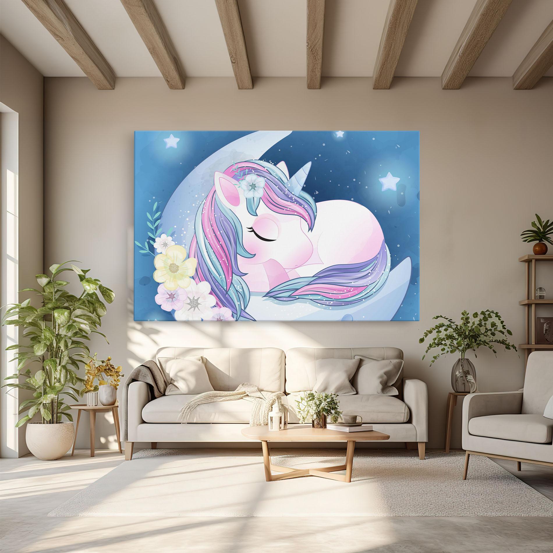 Vászonkép Moon Unicorn mockup 6