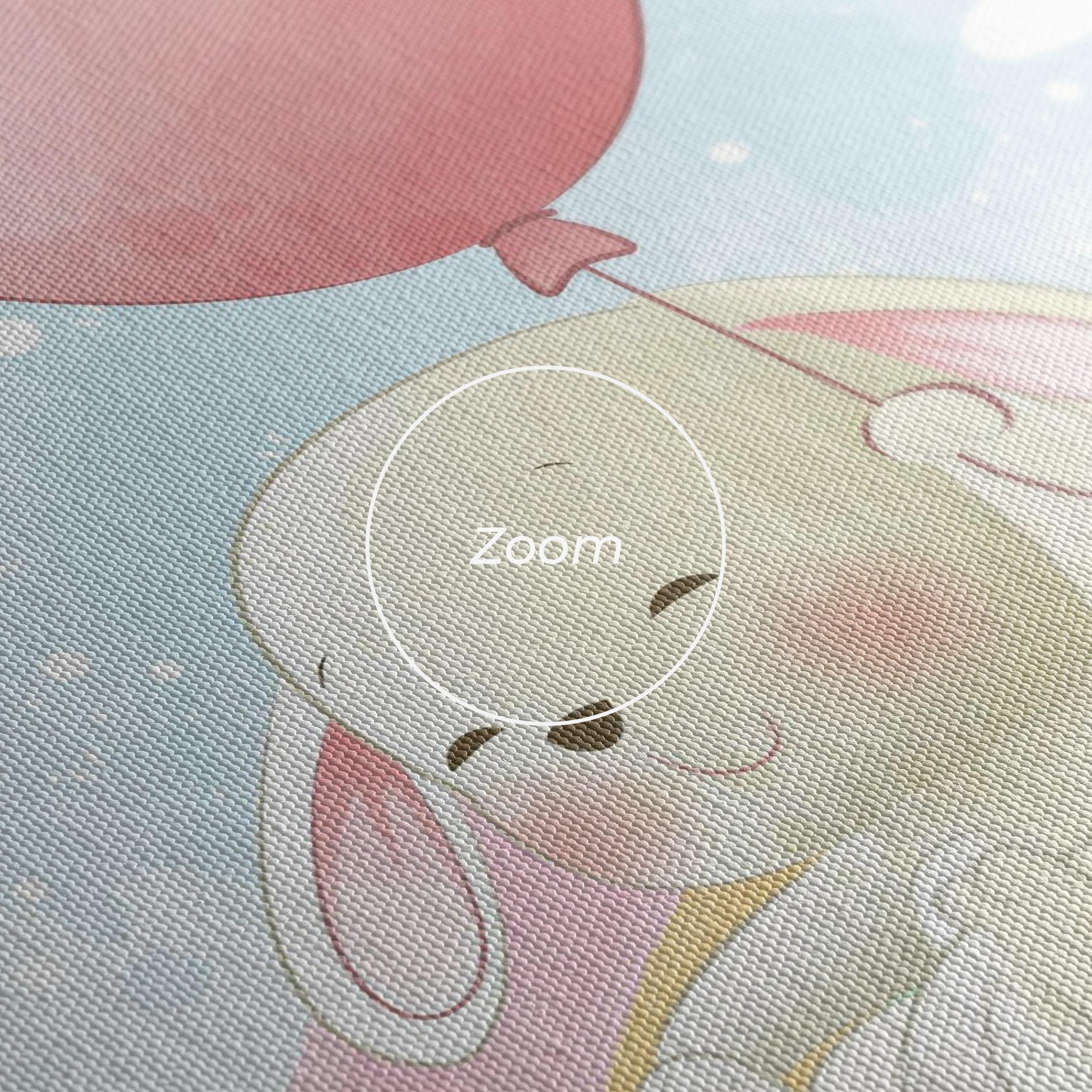 Vászonkép Rainbow Bunny Art mockup 3