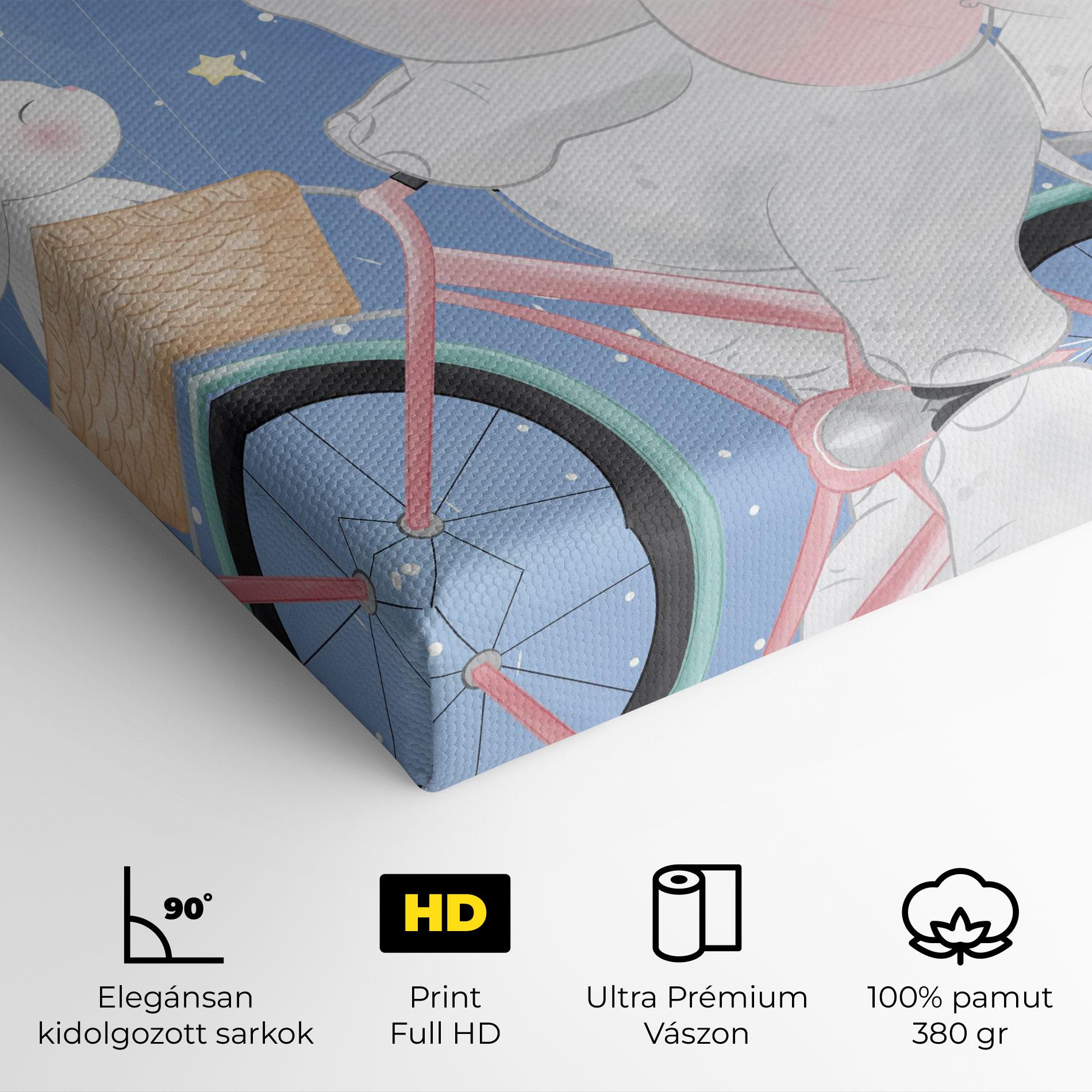 Vászonkép Bike Elephant mockup 4