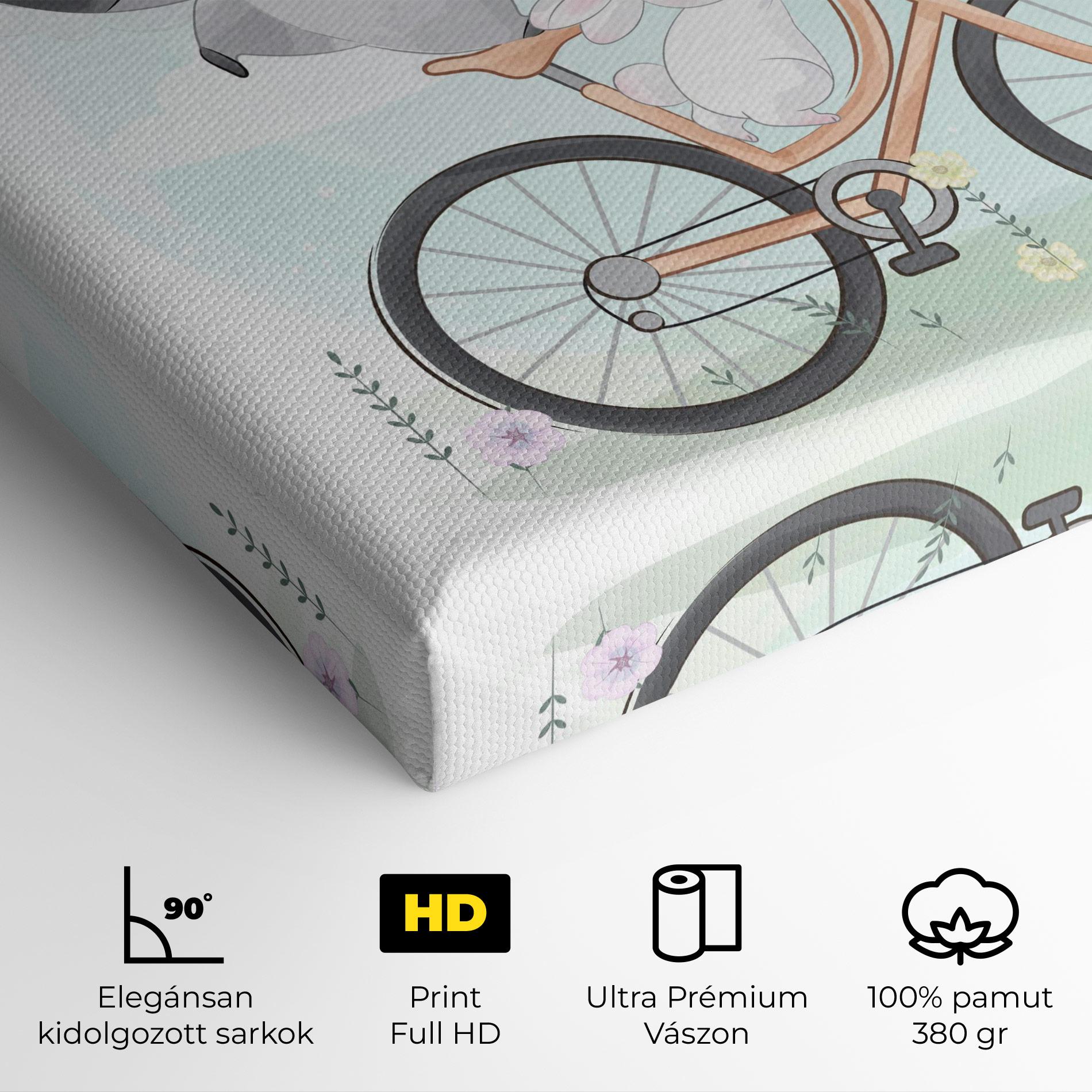 Vászonkép Bike Ride Animal mockup 4