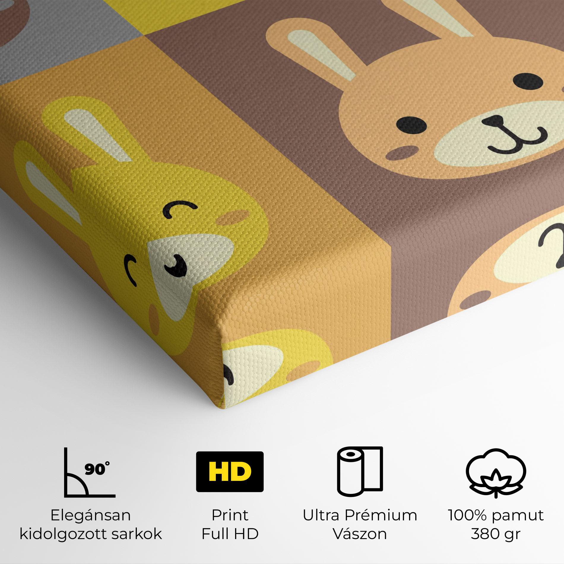 Vászonkép Bunny Colors mockup 4