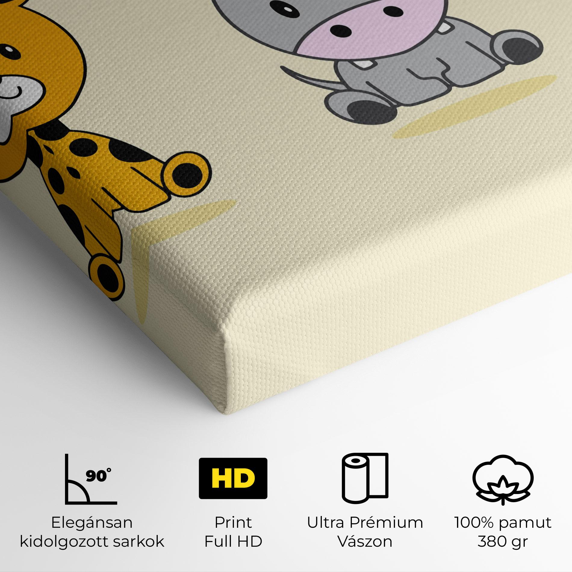Vászonkép Cream Animals mockup 4