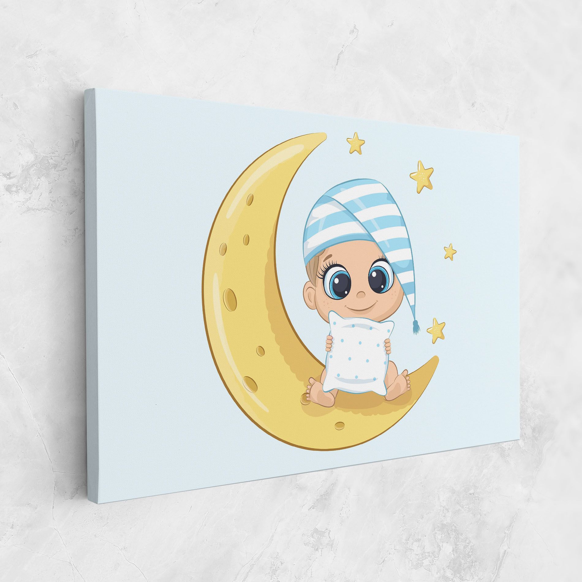Baby On Moon mockup 1