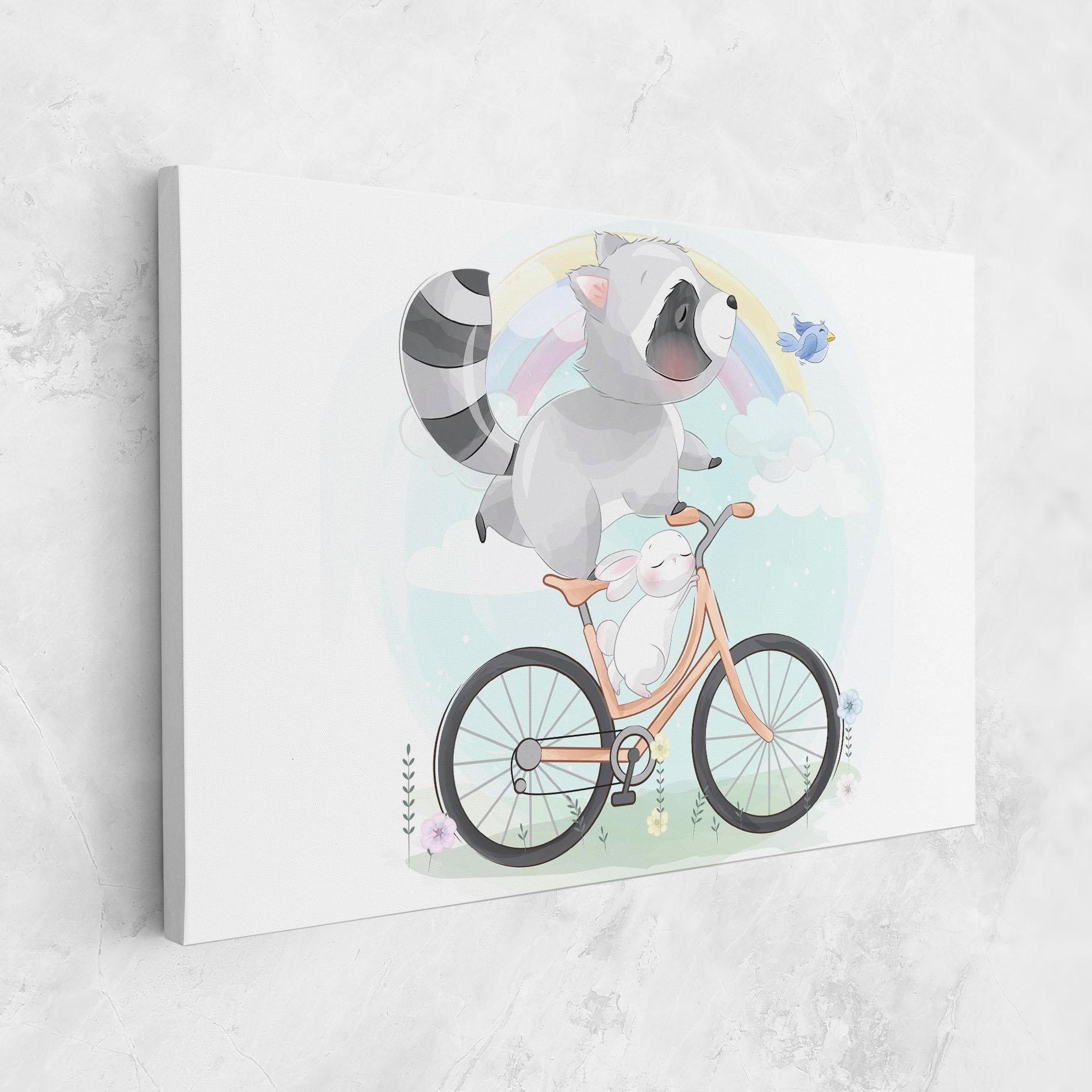 Vászonkép Bike Ride Animal mockup 1