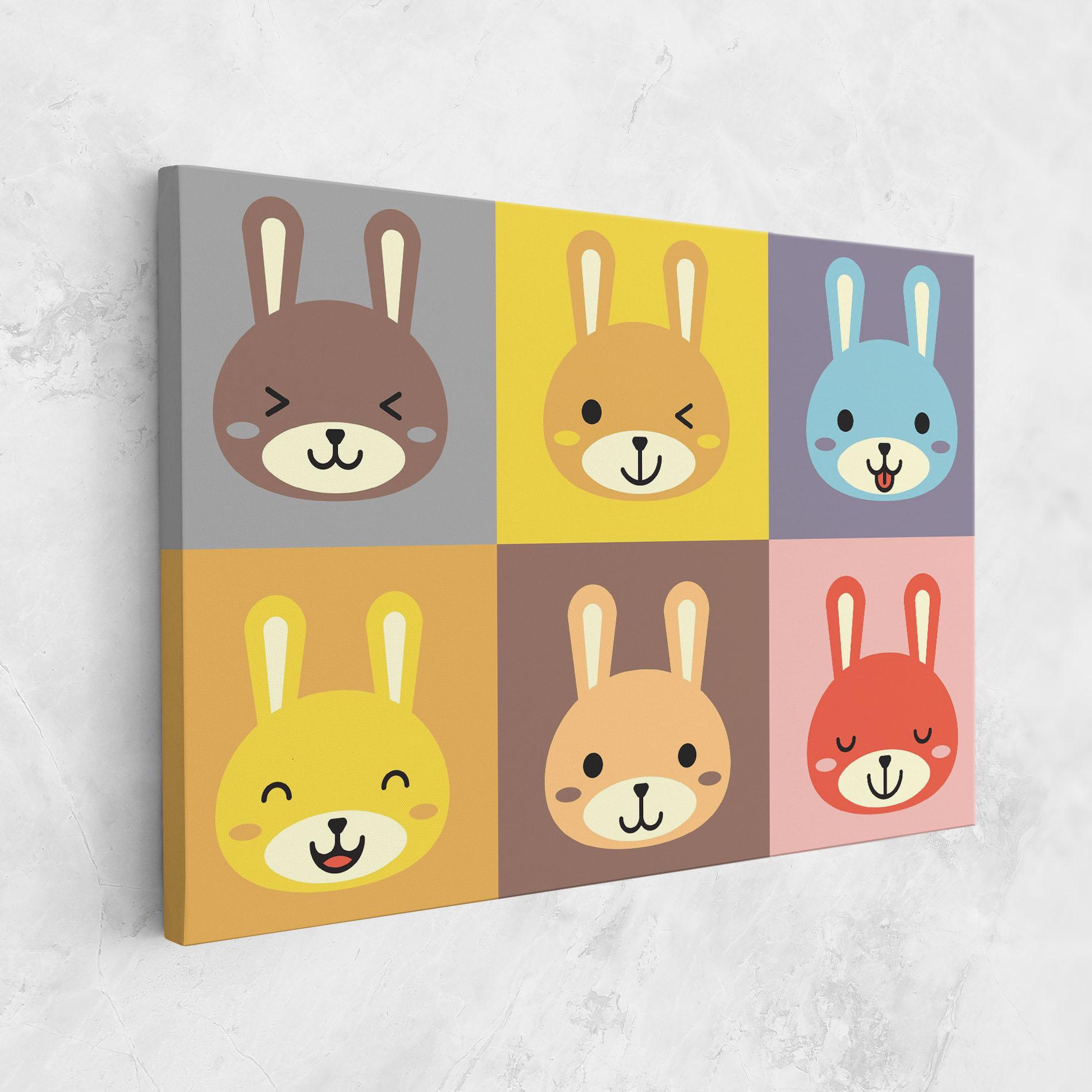 Vászonkép Bunny Colors mockup 1