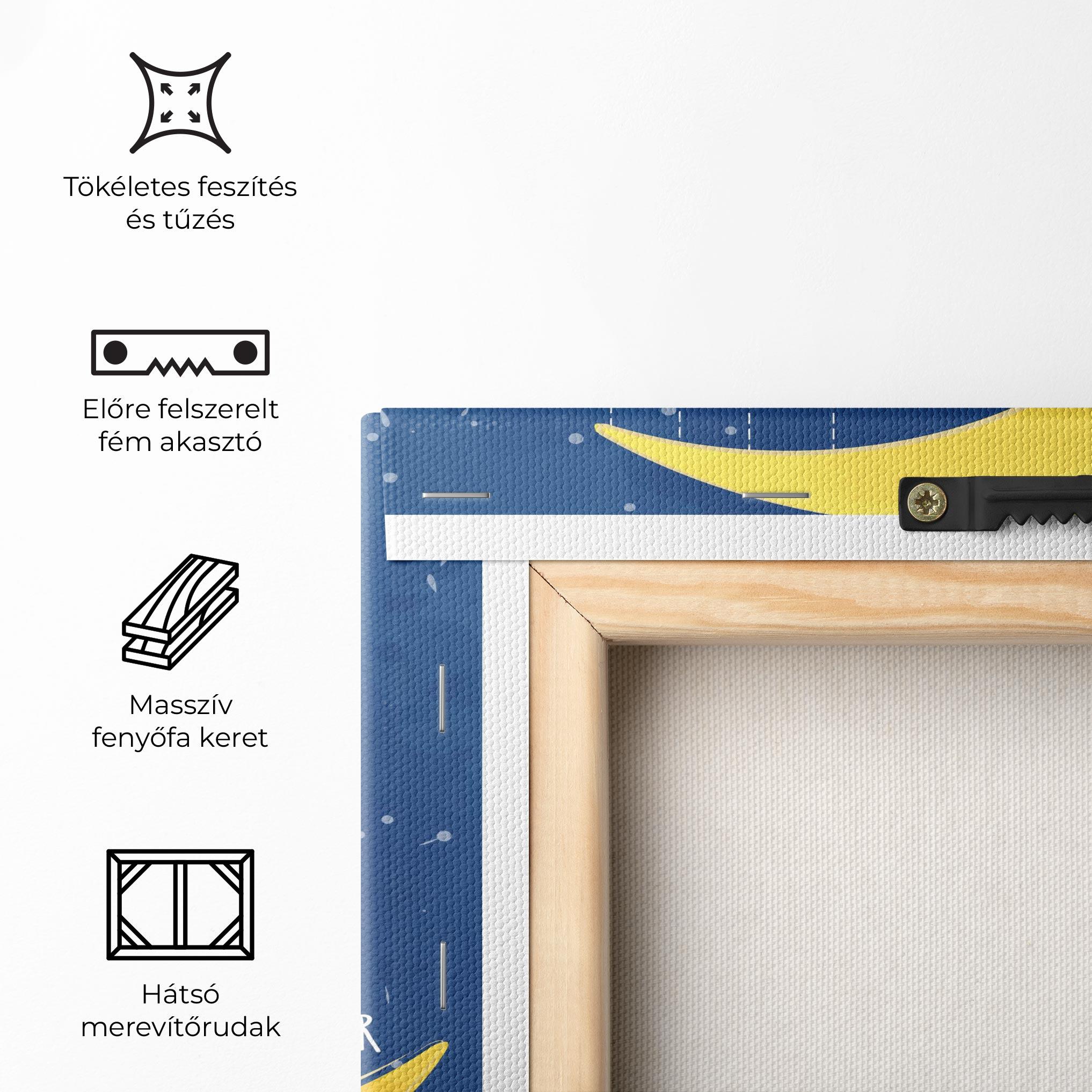 Vászonkép Cat Moon Star mockup 5