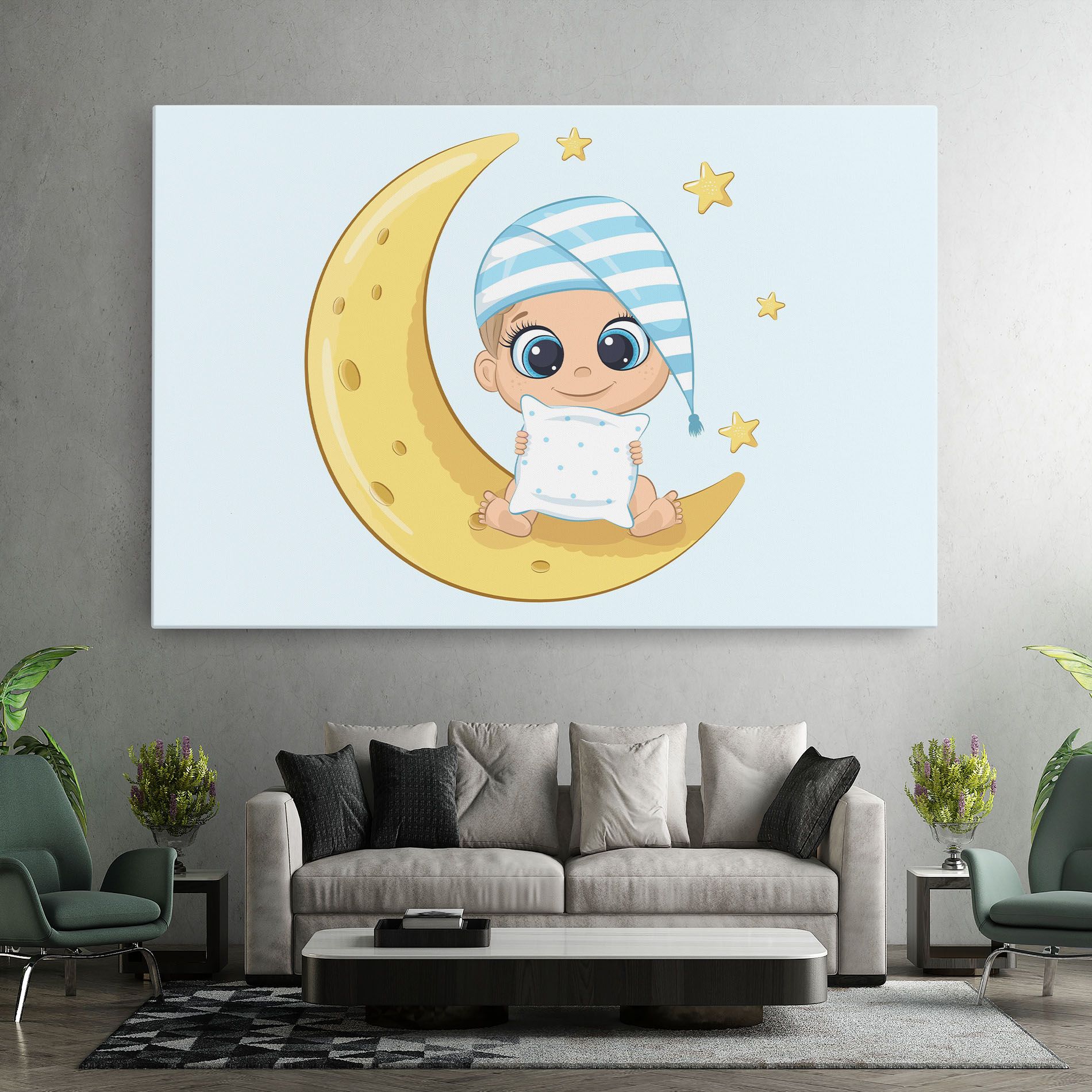 Baby On Moon mockup 7